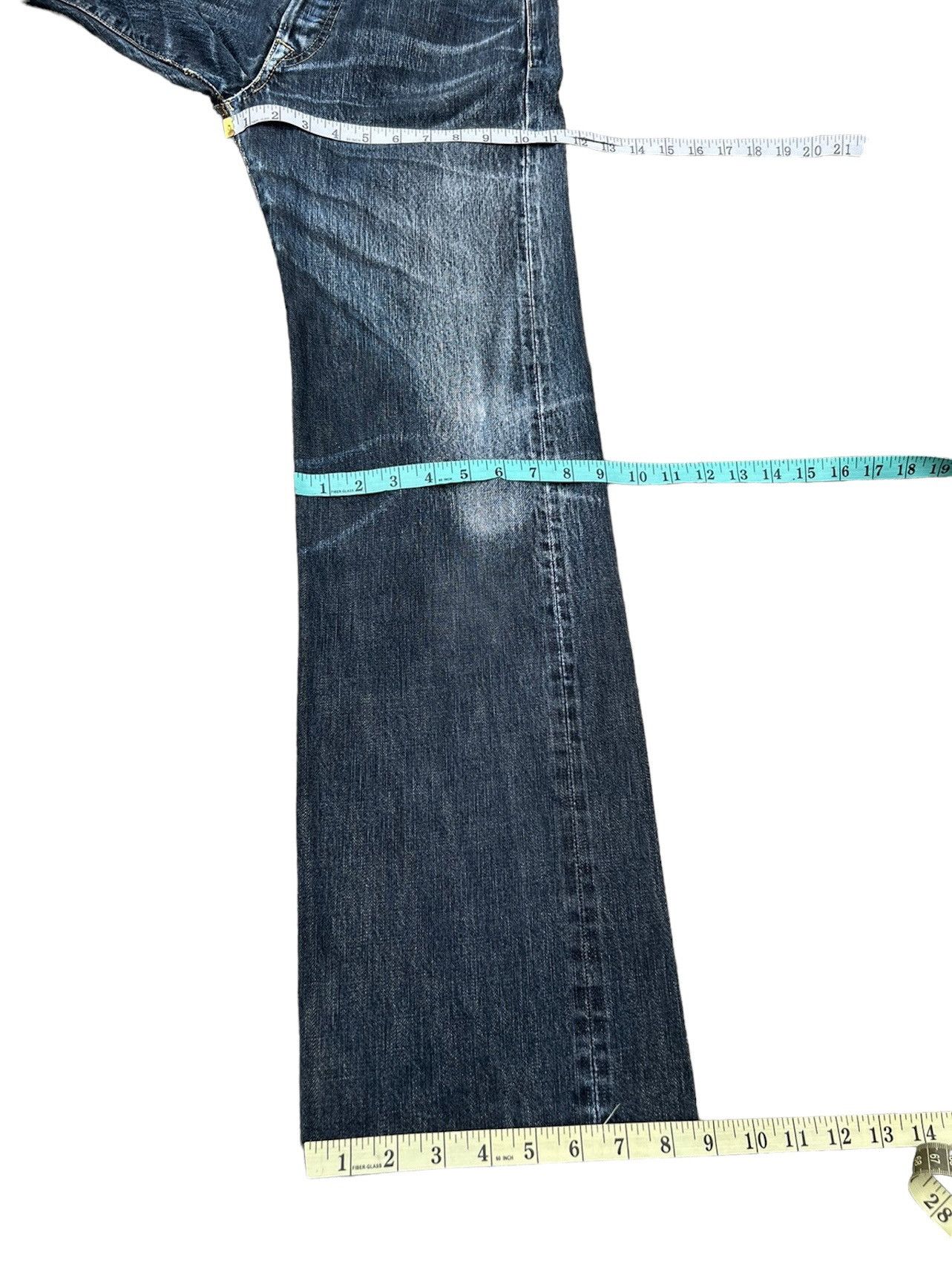 45rpm Vintage 45rpm Japan Faded Indigo Denim Selvedge Jeans Size US 29 - 4 Thumbnail