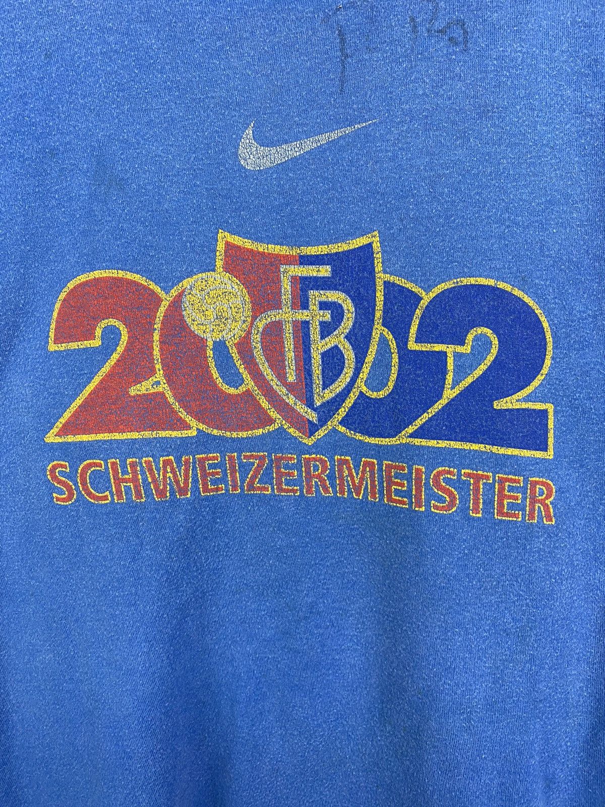 Nike 🇨🇭 Vintage 2002 Nike Basel Football Jersey T-Shirt rare Y2K Size US S / EU 44-46 / 1 - 4 Thumbnail