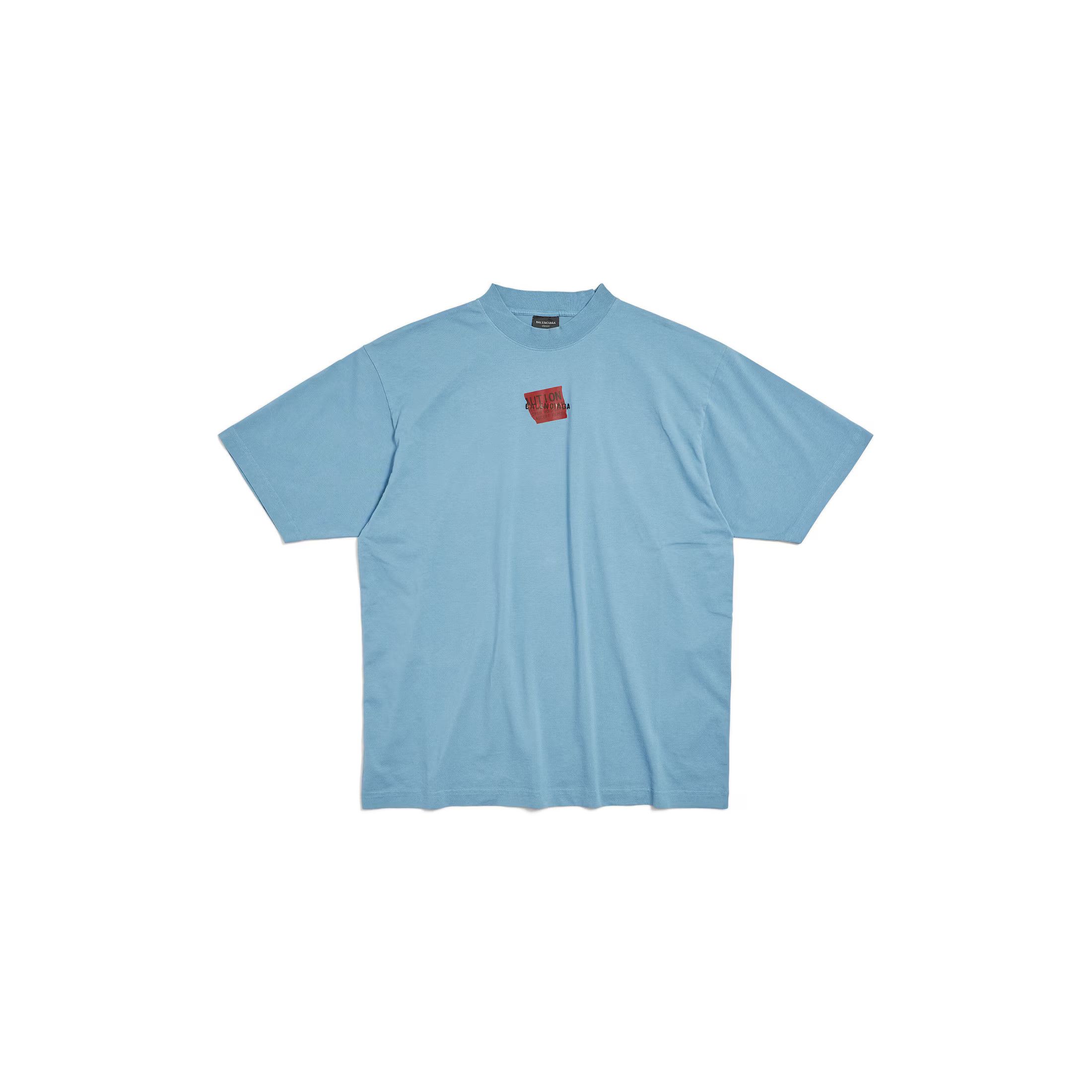 Balenciaga BALENCIAGA Men T-Shirts 764235 TSVC95002 Blue