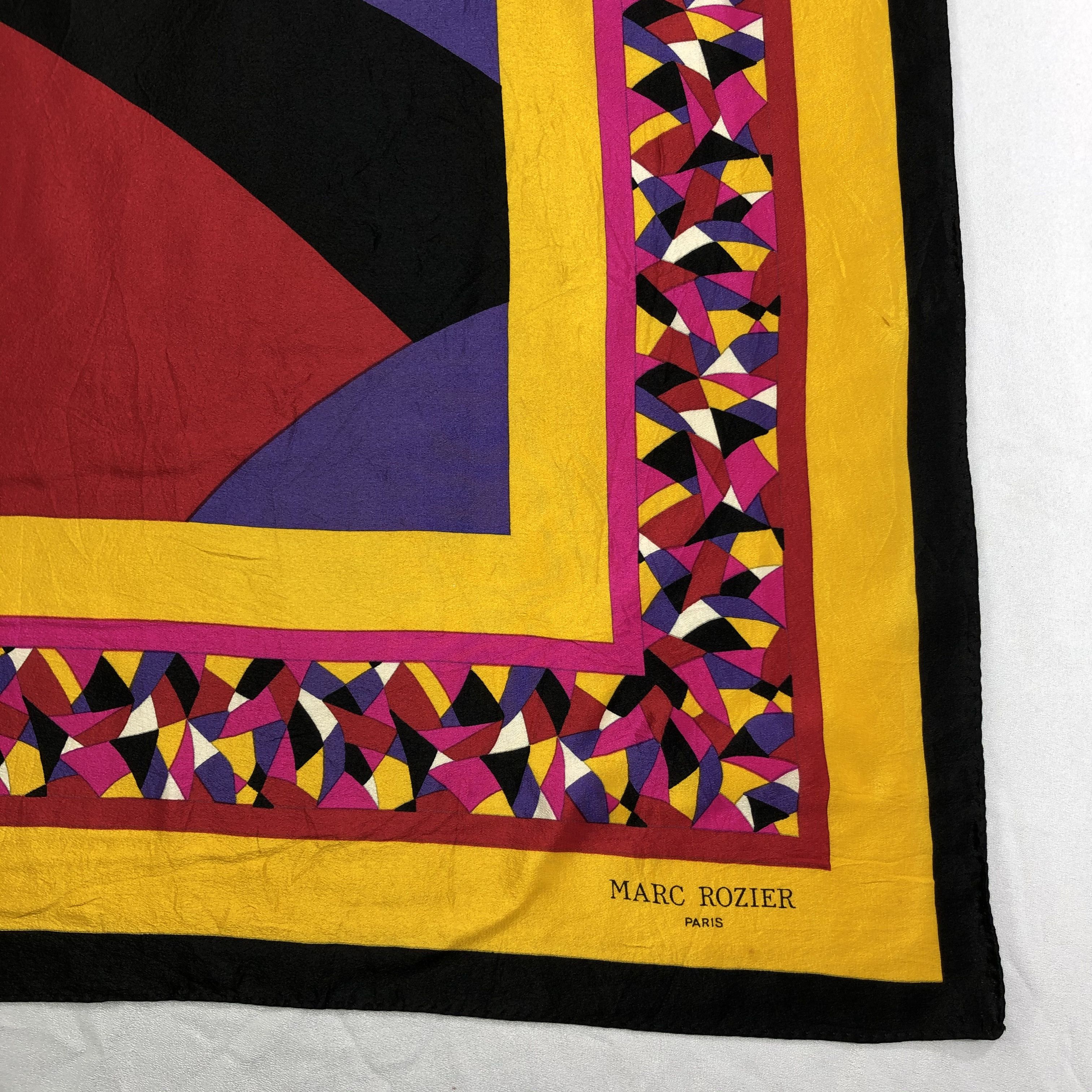 Vintage Vintage Marc Rozier Silk Scarf Size ONE SIZE - 3 Thumbnail