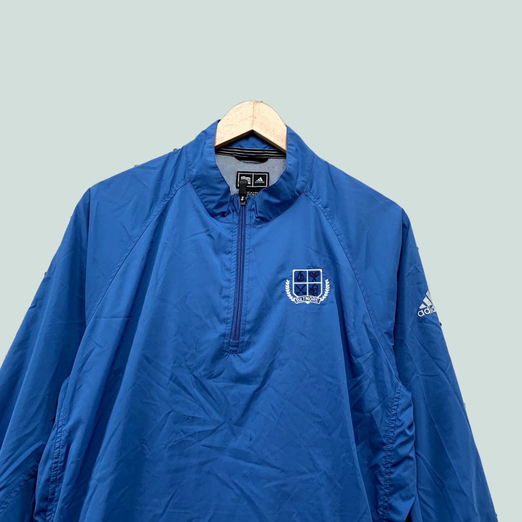 Adidas Adidas Golf Jacket Windbreaker 1/4 Zip Blue XL Men Size US XL / EU 56 / 4 - 1 Thumbnail