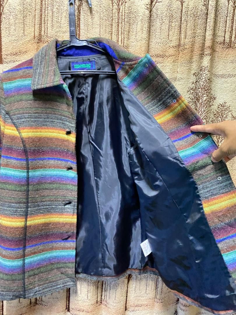 Japanese Brand Vintage micmac Paris Wool stripe Button Jacket Size US M / EU 48-50 / 2 - 8 Thumbnail