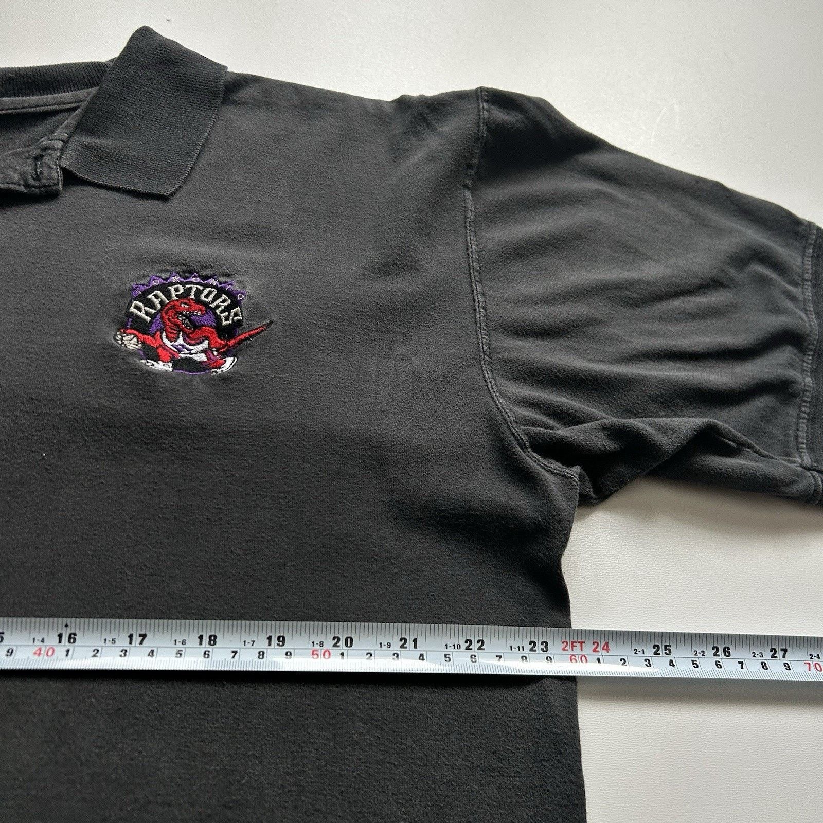 NBA Vintage 90s Toronto Raptors Shirt Polo Medium 90s NBA Faded Size US M / EU 48-50 / 2 - 3 Thumbnail