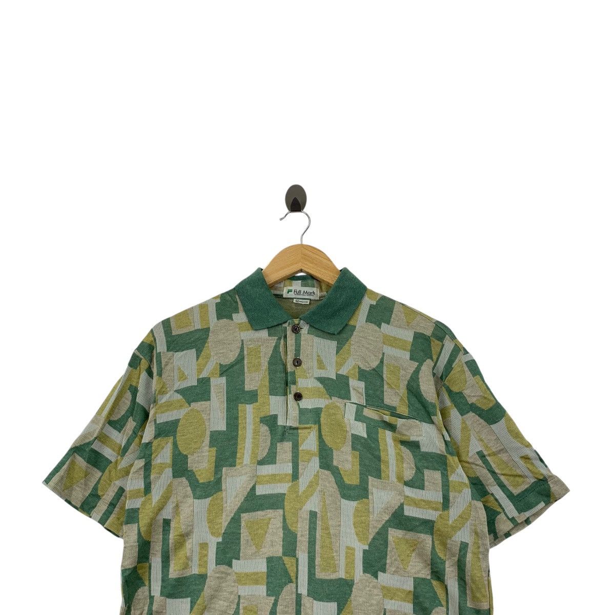 Vintage Vintage JAPAN FULL MARK Pop Art Abstract Pattern Polo Tee Size US M / EU 48-50 / 2 - 2 Thumbnail
