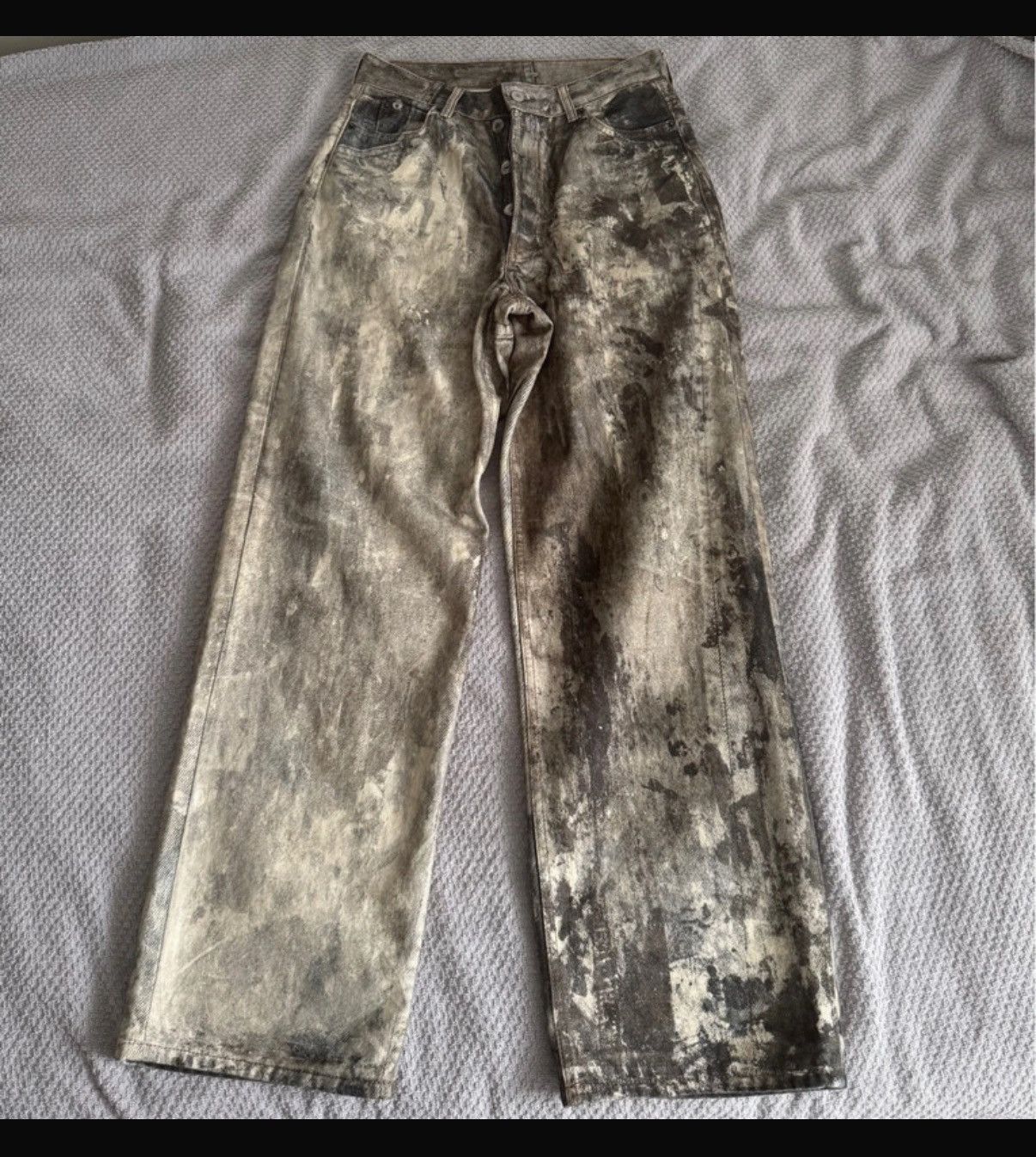 Acne Studios Acne Studios “Cold Grey” 1981 Loose Fit Trompe L'Oeil
