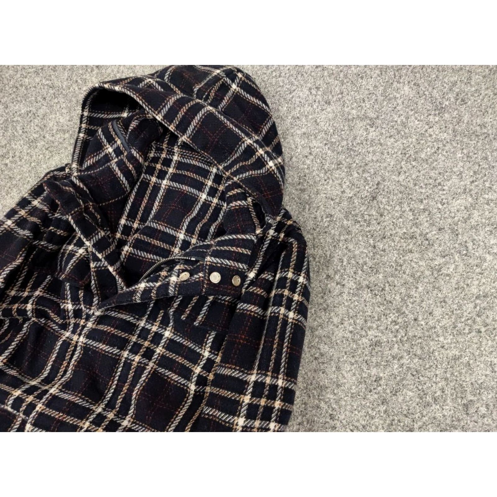 Paolo Pecora Paolo Pecora Design Duffle Checkered Coat Wool Jacket Dress Coat Size US S / EU 44-46 / 1 - 4 Thumbnail