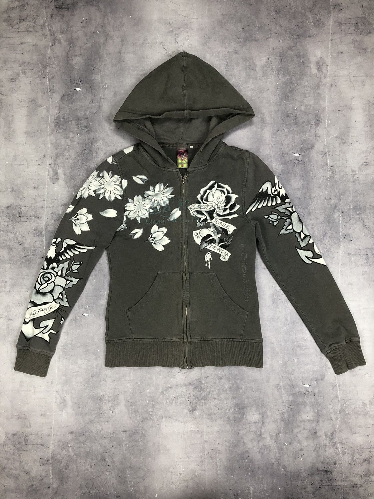 Ed Hardy Vintage Ed Hardy y2k dragon Zip hoodie Size s Women Size S / US 4 / IT 40 - 2 Thumbnail