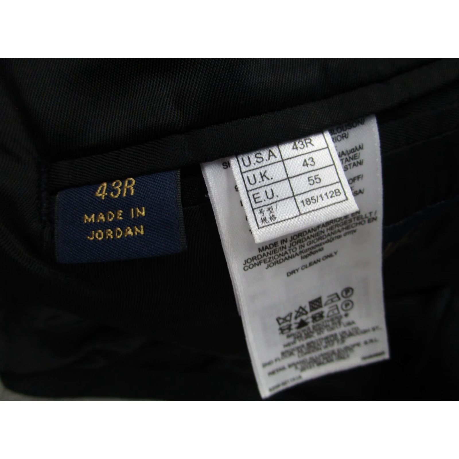 Brooks Brothers VINTAGE? (No) Brooks Brothers 346 Suit Blazer Mens 43R Black Wool Stretch 2 Button Jacket Size 46R - 7 Thumbnail