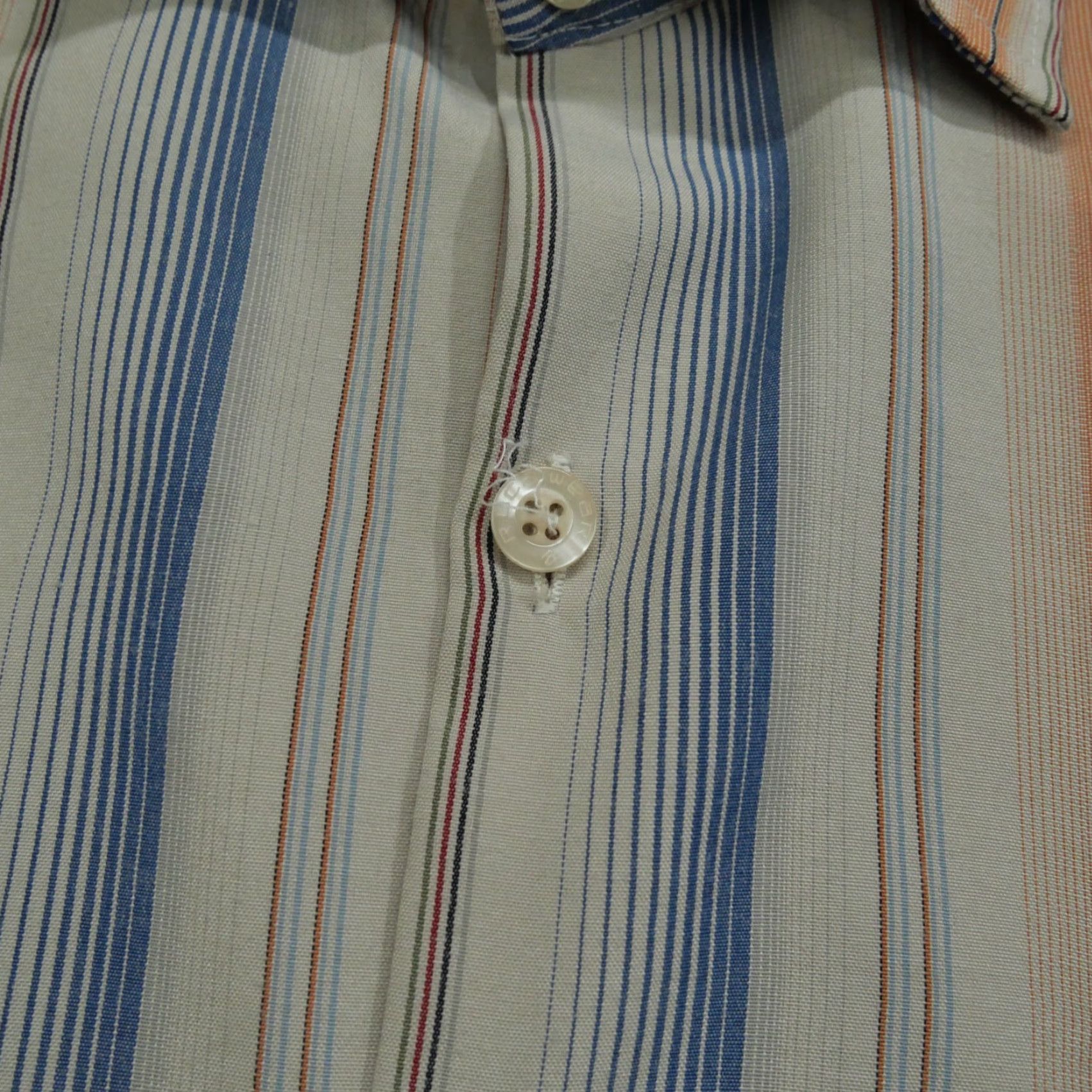 Rocawear VINTAGE Rocawear Shirt Mens 2XL Orange Blue Striped Button Up Long Sleeve Casual Classic Preppy Logo Size US XXL / EU 58 / 5 - 4 Thumbnail