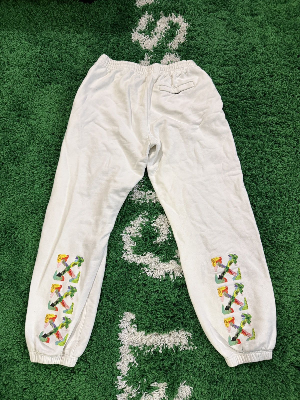 Off-White Off-White Off White Brush Arrow Sweatpants Size US 30 / EU 46 - 3 Thumbnail