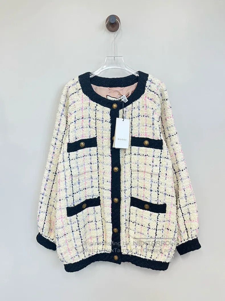 Gucci Gucci Ivory white rainbow braided tweed small fragrant car Size XS / US 0-2 / IT 36-38 - 1 Thumbnail