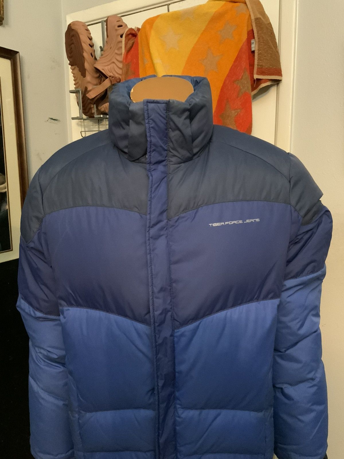 Other Tiger Force Jeans Feather Down Quilted Puffer Zip Jacket Size US M / EU 48-50 / 2 - 17 Thumbnail