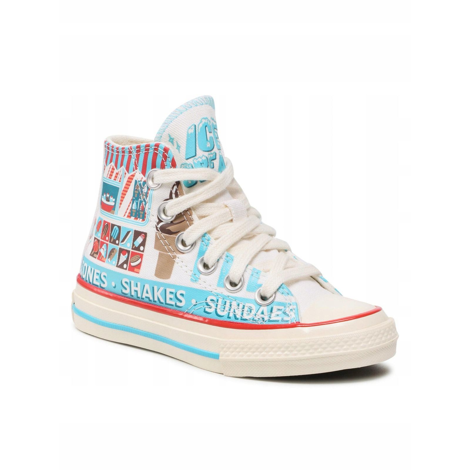 Converse CONVERSE GS 3 YOUTH 1970s HI TOP ICE CREAM A00395F Size US 4 / IT 34 - 3 Thumbnail
