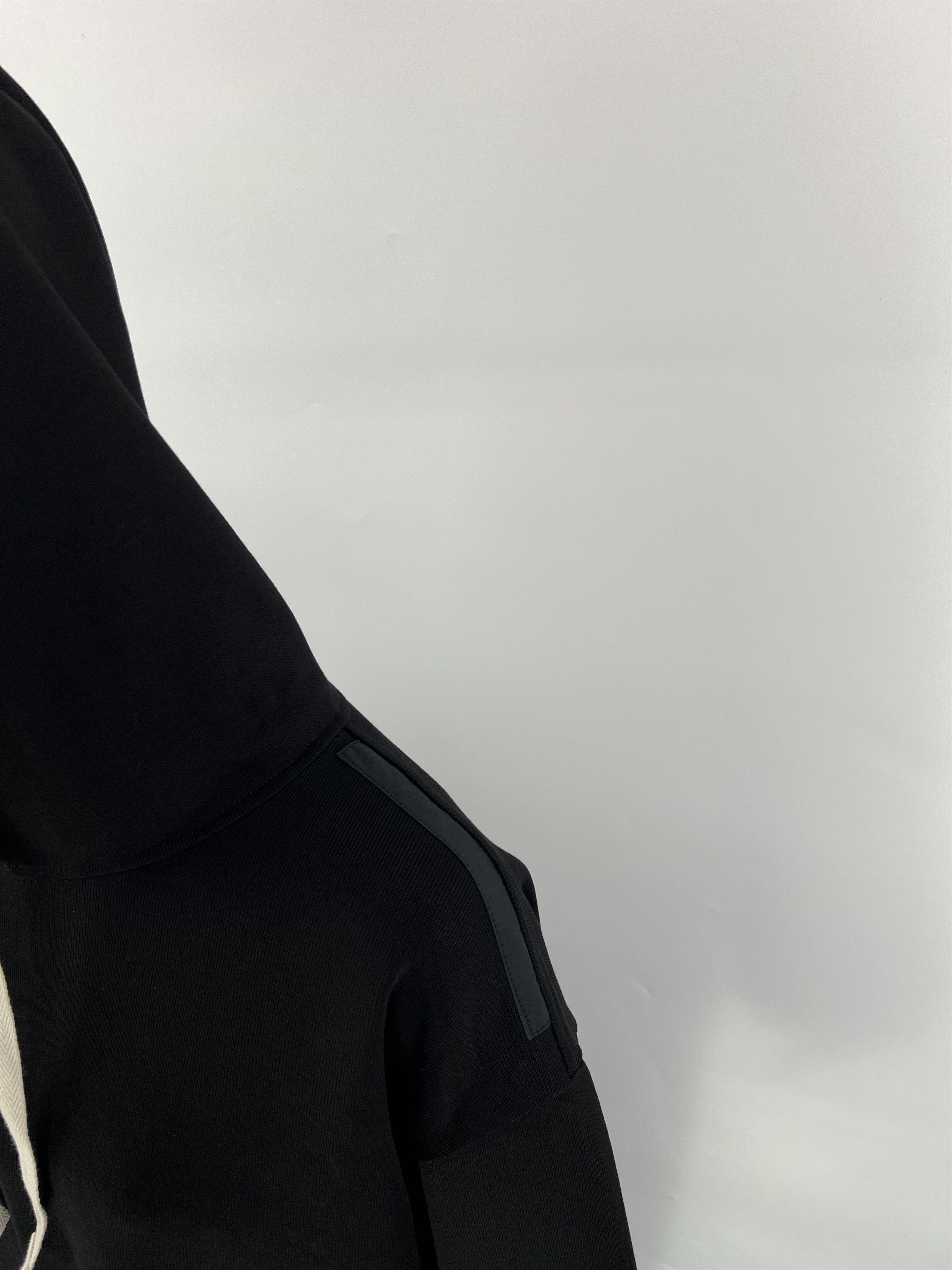 Jil Sander Jil Sander Black Cotton Cropped Hoodie Oversized Size XS / US 0-2 / IT 36-38 - 8 Thumbnail