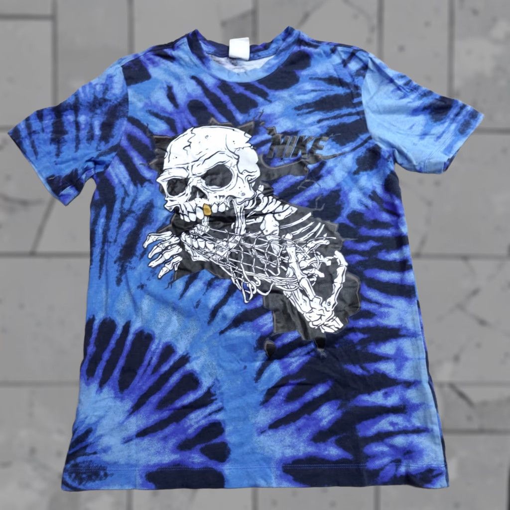 Nike Nike Shirt Small Blue Tie Dye Skeleton Crew Neck Short Sleeve T-Shirt Mens XS? Size US S / EU 44-46 / 1 - 1 Thumbnail