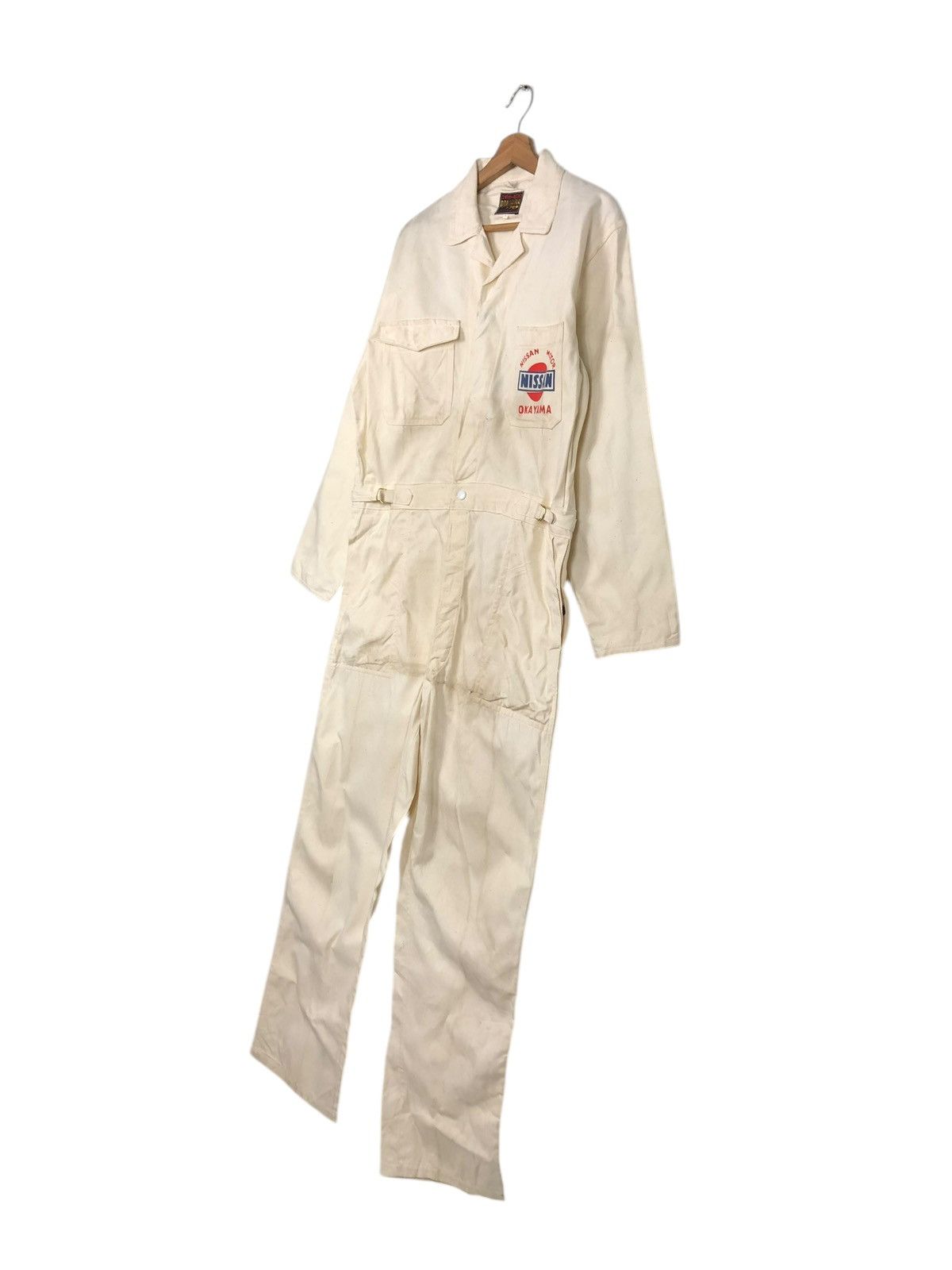 Vintage 🔥VINTAGE WORKER COVERALL NISSAN MOTOR OKAYAMA BIG LOGO Size US 36 / EU 52 - 2 Thumbnail