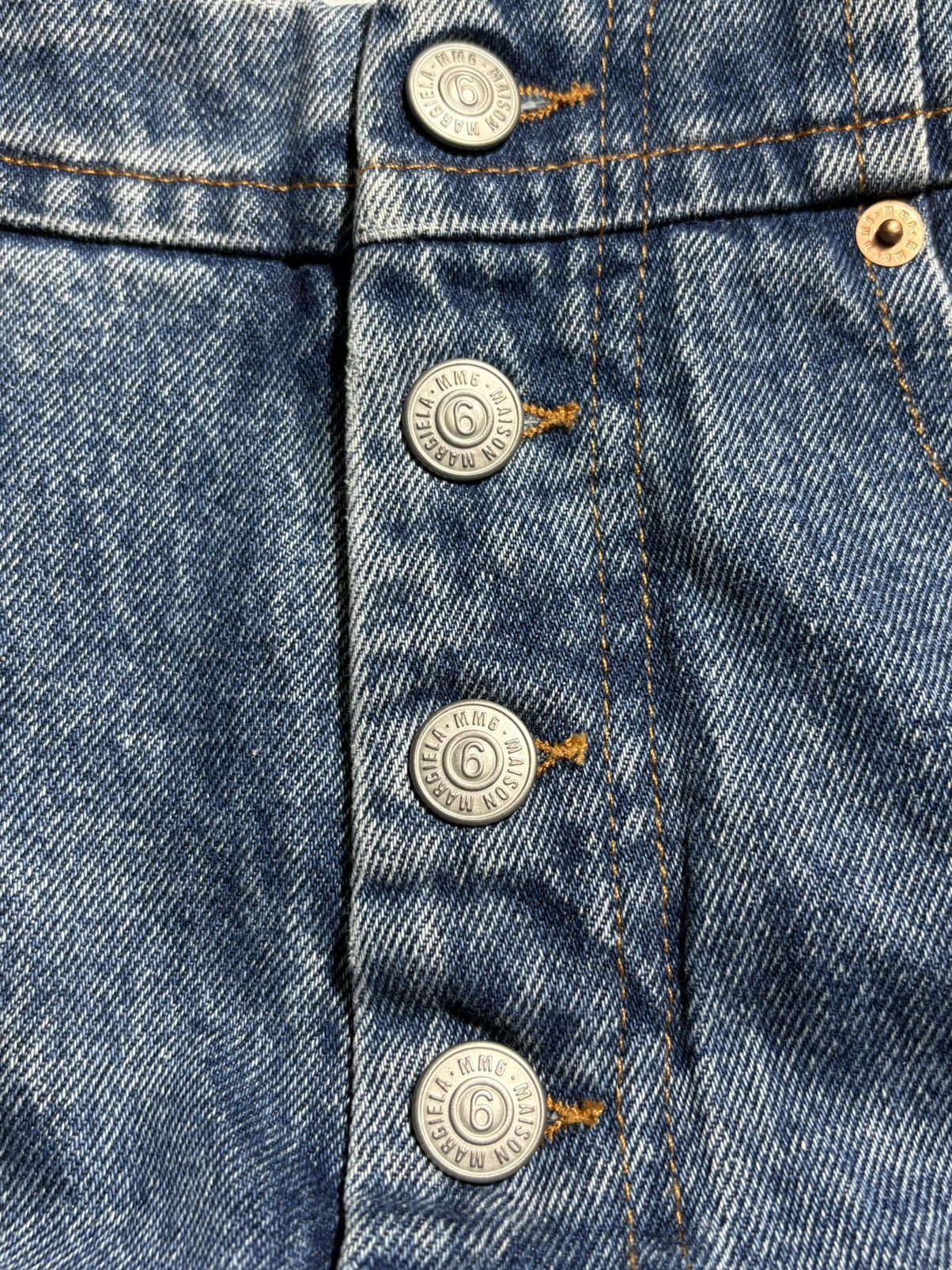 Maison Margiela MM6 MAISON MARGIELA HIGH-RISE WIDE-LEG DENIM JEANS Size 25" / US 0 / IT 36 - 12 Thumbnail