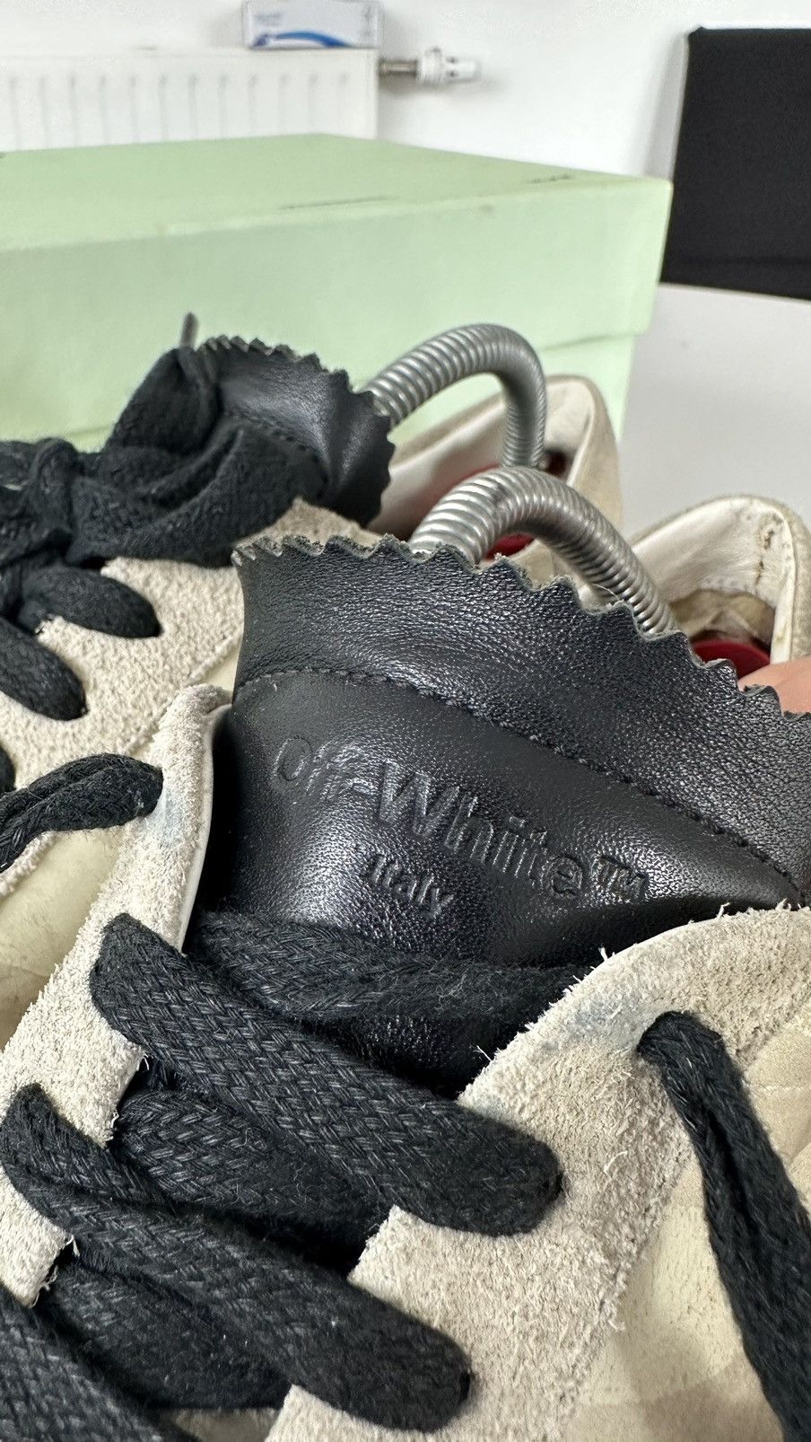 Leather × Off-White Baskets Off-White Size US 9 / EU 42 - 3 Thumbnail