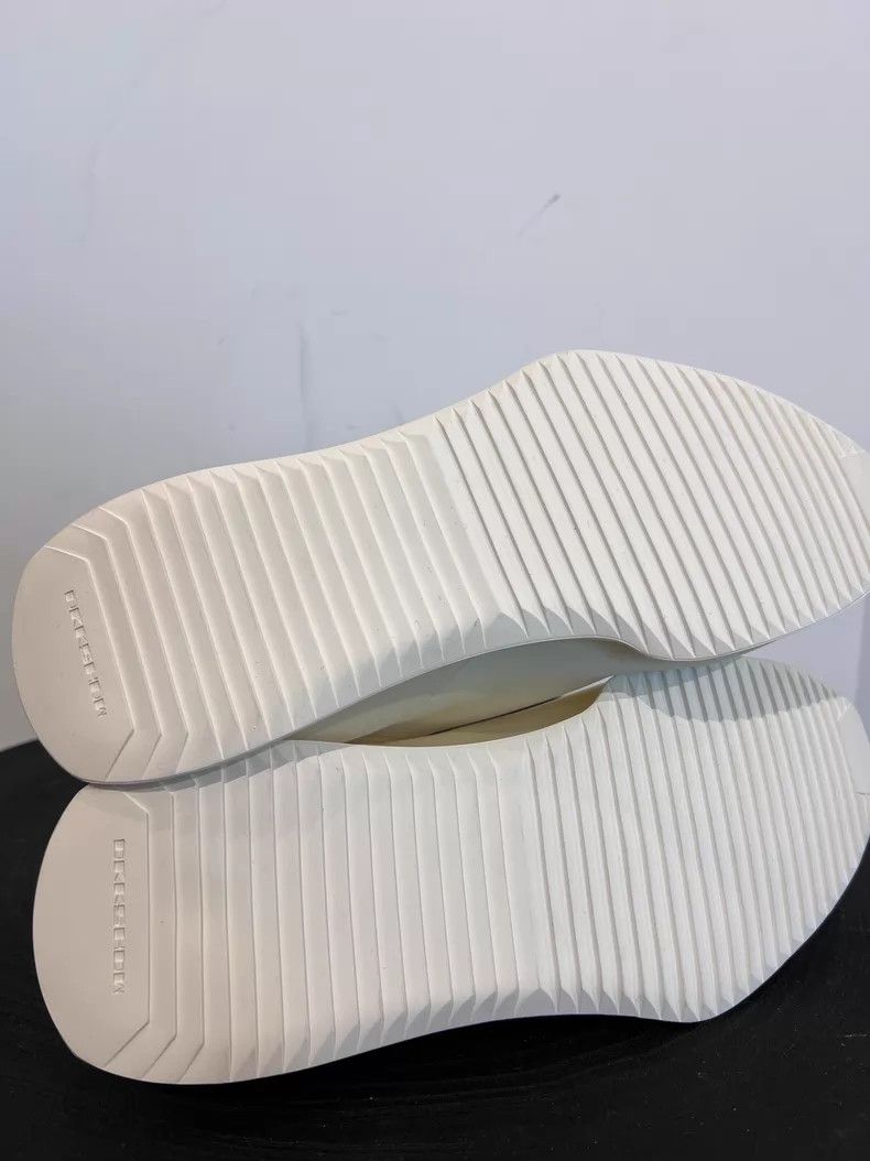 Rick Owens Drkshdw Rick Owens Drkshdw Off-White New Runner Slip-On Sneakers Size US 9 / EU 42 - 6 Thumbnail