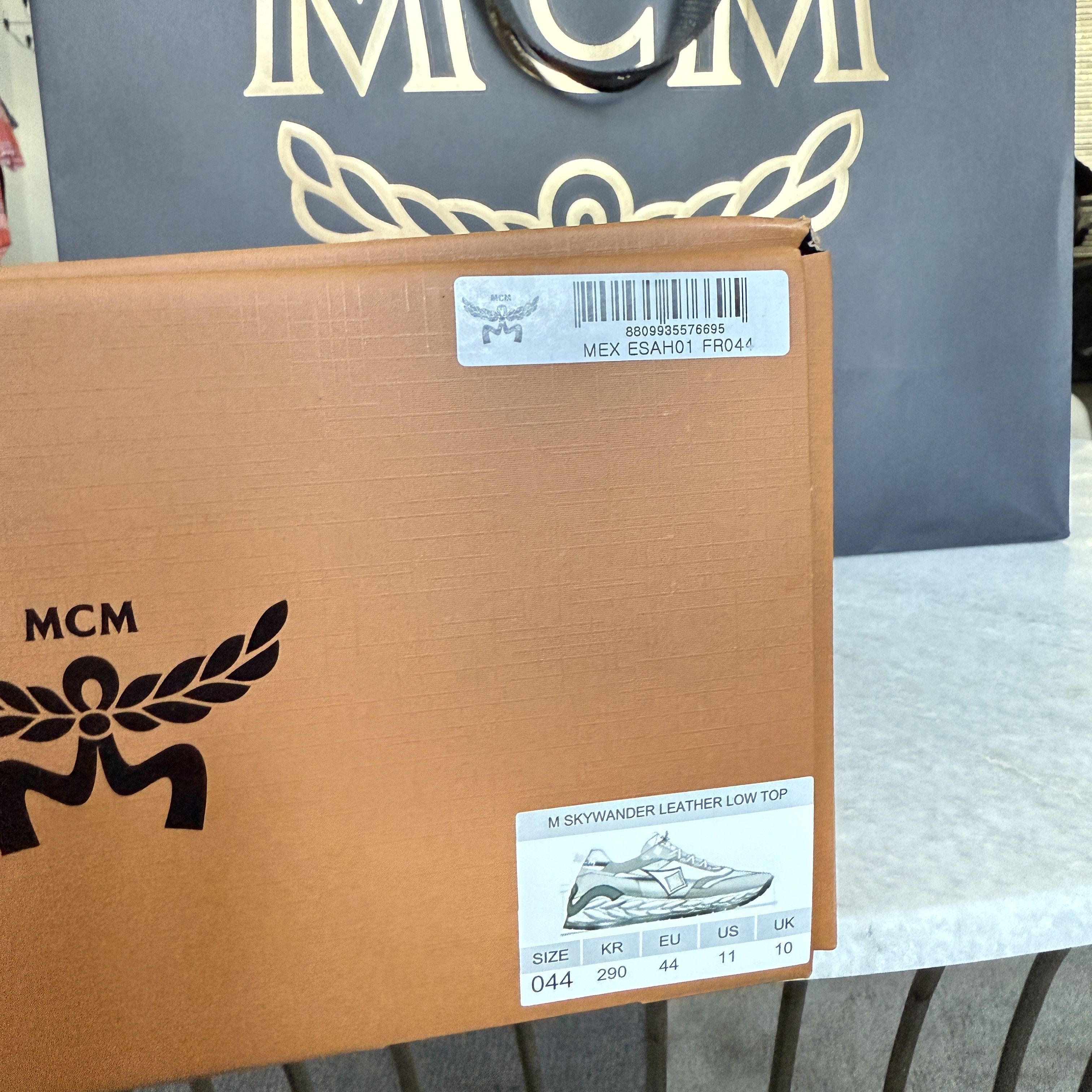 MCM MCM Skywander Low Top Sneakers Men's Ice Gray, Sz 44 Size US 11 / EU 44 - 12 Thumbnail