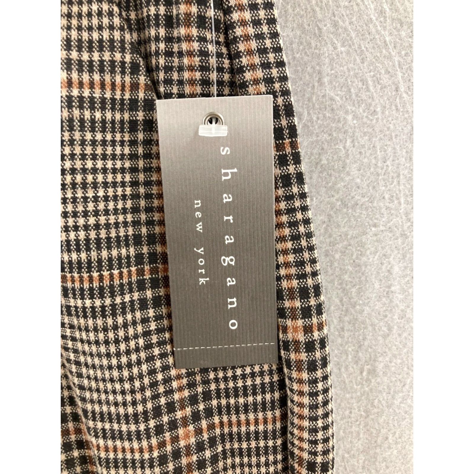 Vintage Sharagano Pants Womens XL Plaid Dress NWT Brown Size 40" / US 18 - 7 Thumbnail