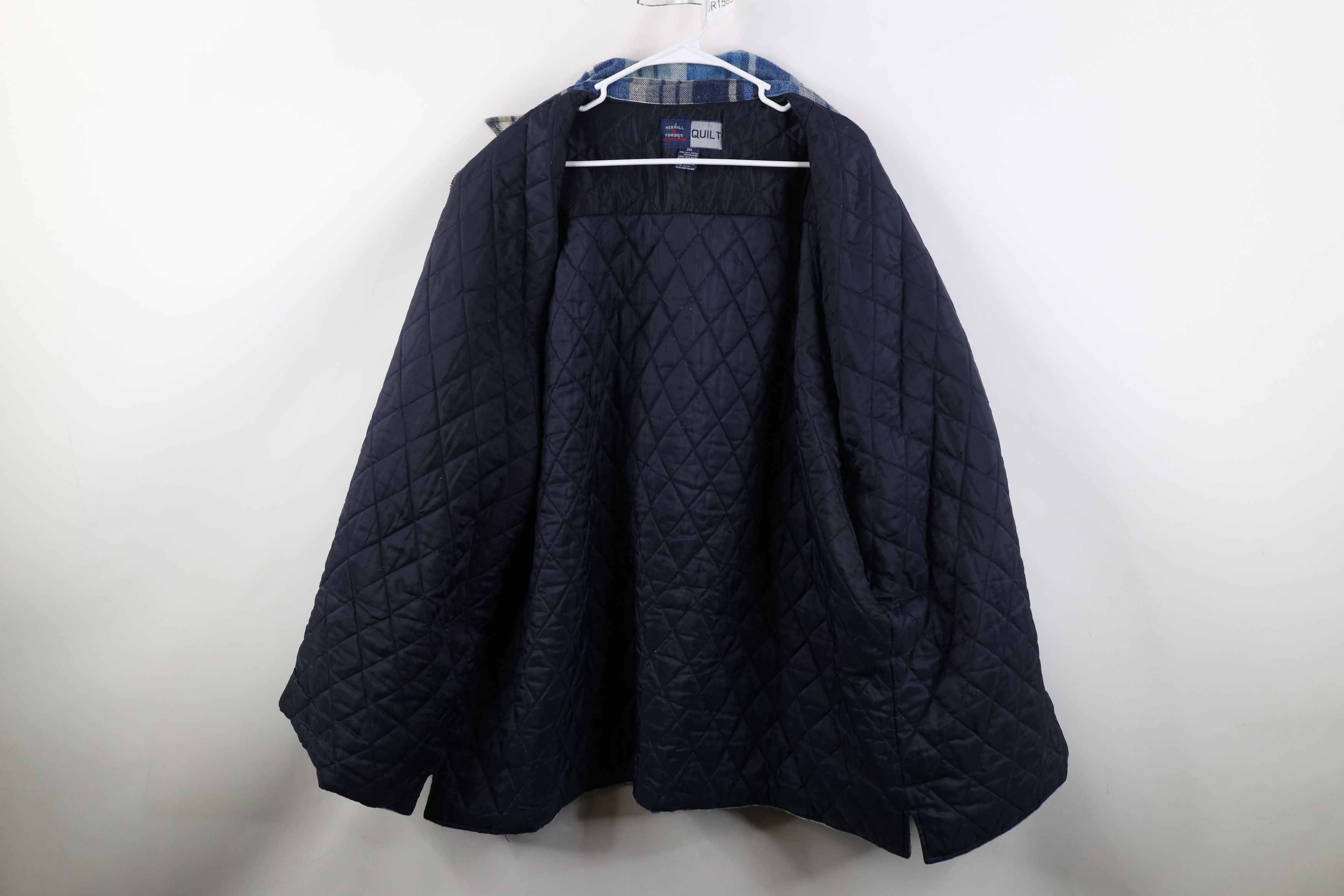 Vintage Vintage 90s Streetwear Flannel Full Zip Shirt Jacket Plaid Size US XXL / EU 58 / 5 - 12 Thumbnail