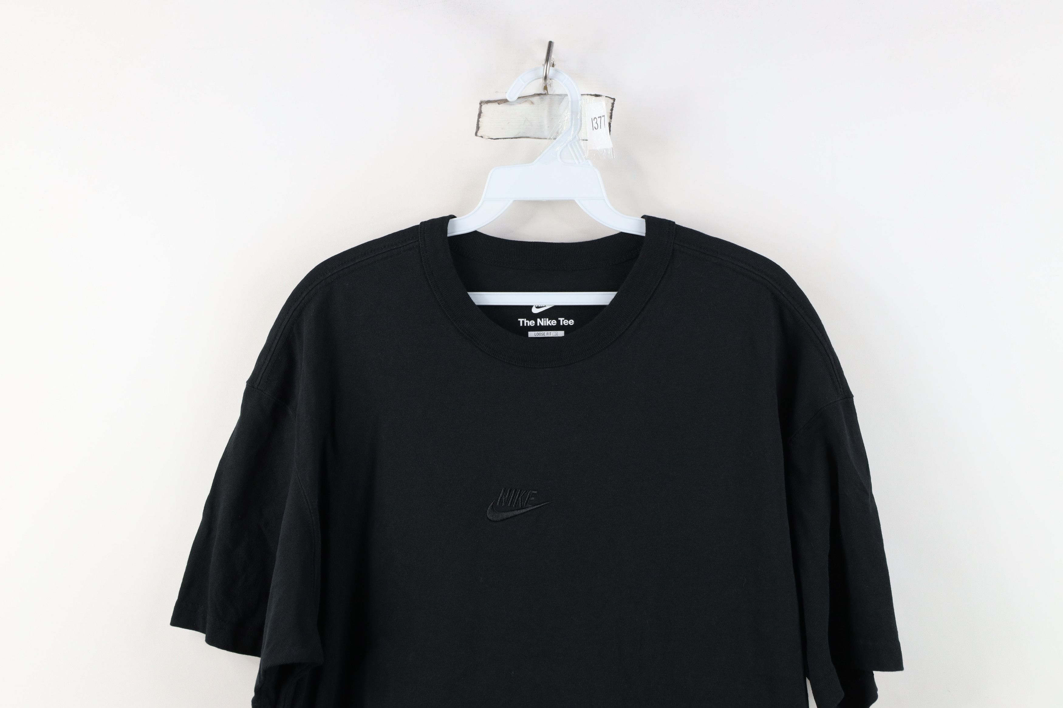 Nike Vintage Y2K Nike Center Swoosh Heavyweight T-Shirt Black Size US M / EU 48-50 / 2 - 2 Thumbnail