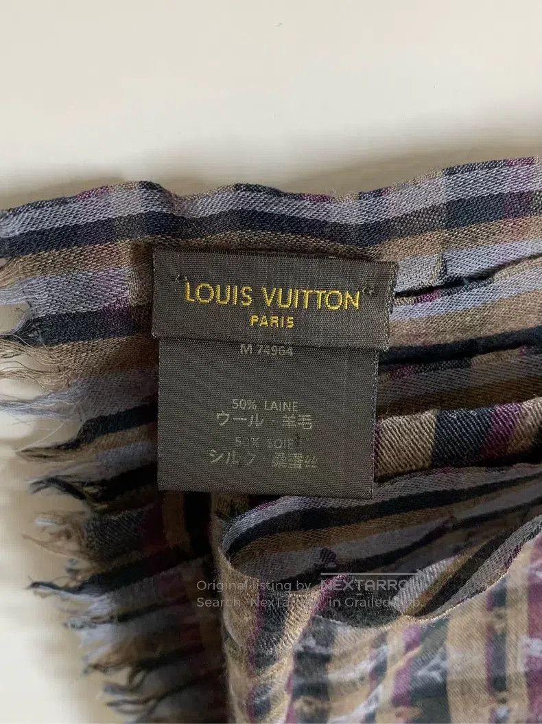 Louis Vuitton Louis Vuitton Full print scarf Size ONE SIZE - 4 Thumbnail