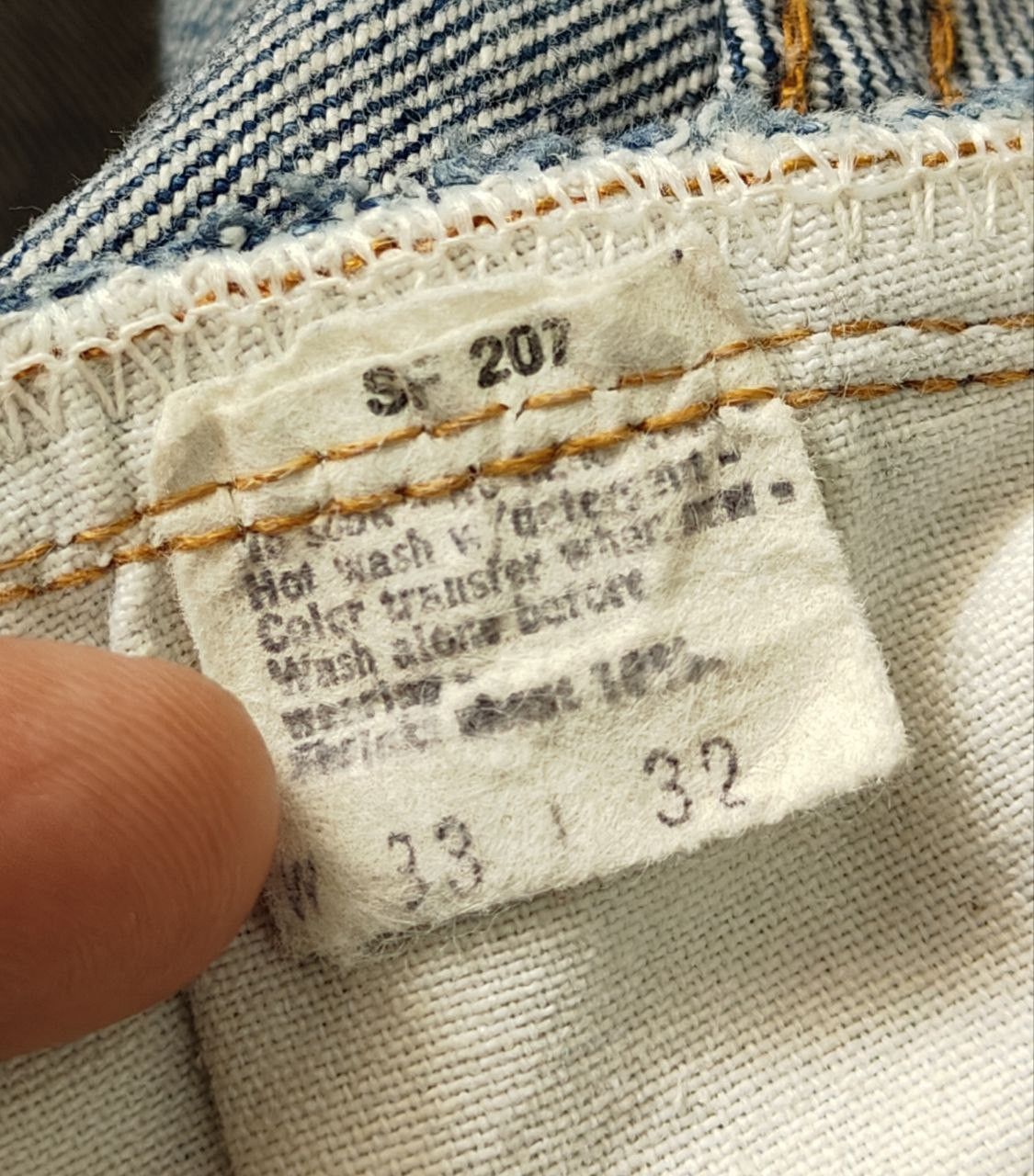 Levi's 60's Vtg Levis 501 Button No6 Selvedge Redline Size US 31 - 9 Thumbnail