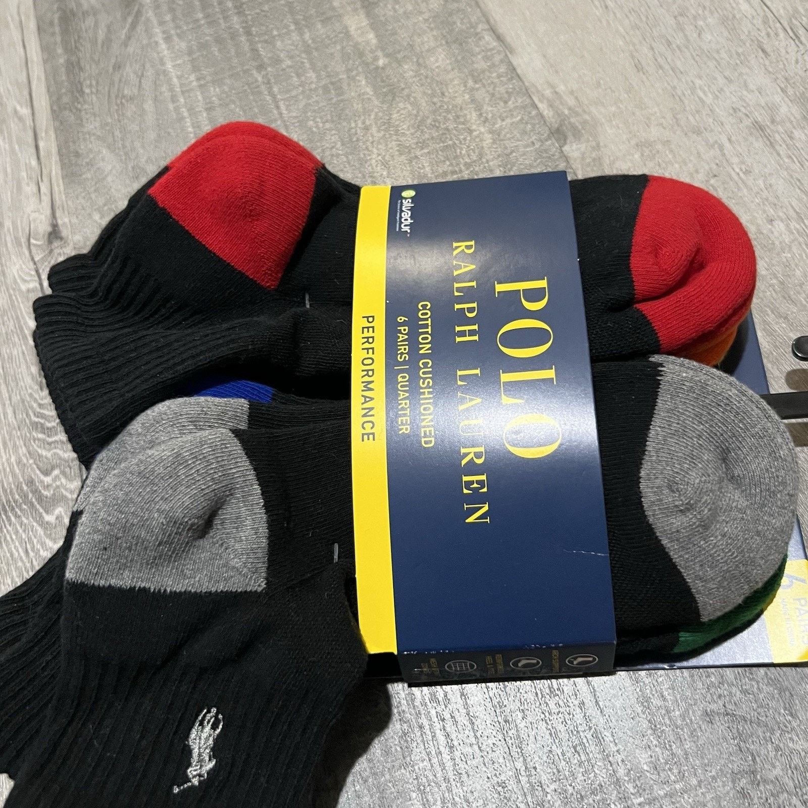 Polo Ralph Lauren Polo Ralph Lauren Cotton Cushioned Socks 6 Pack Multicolor Size ONE SIZE - 3 Thumbnail