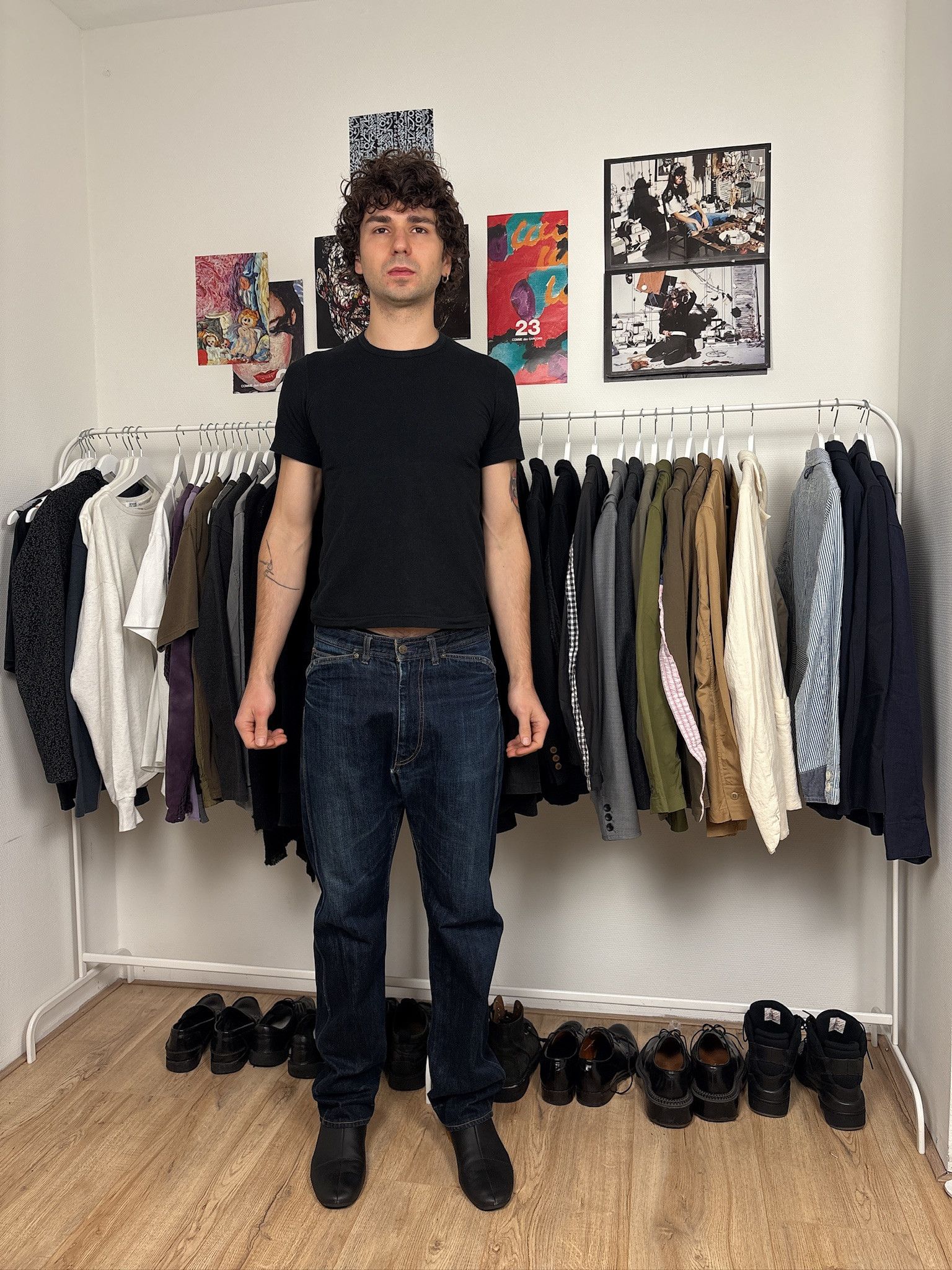 Archive Needles Straight Fit Indigo Denim Jeans