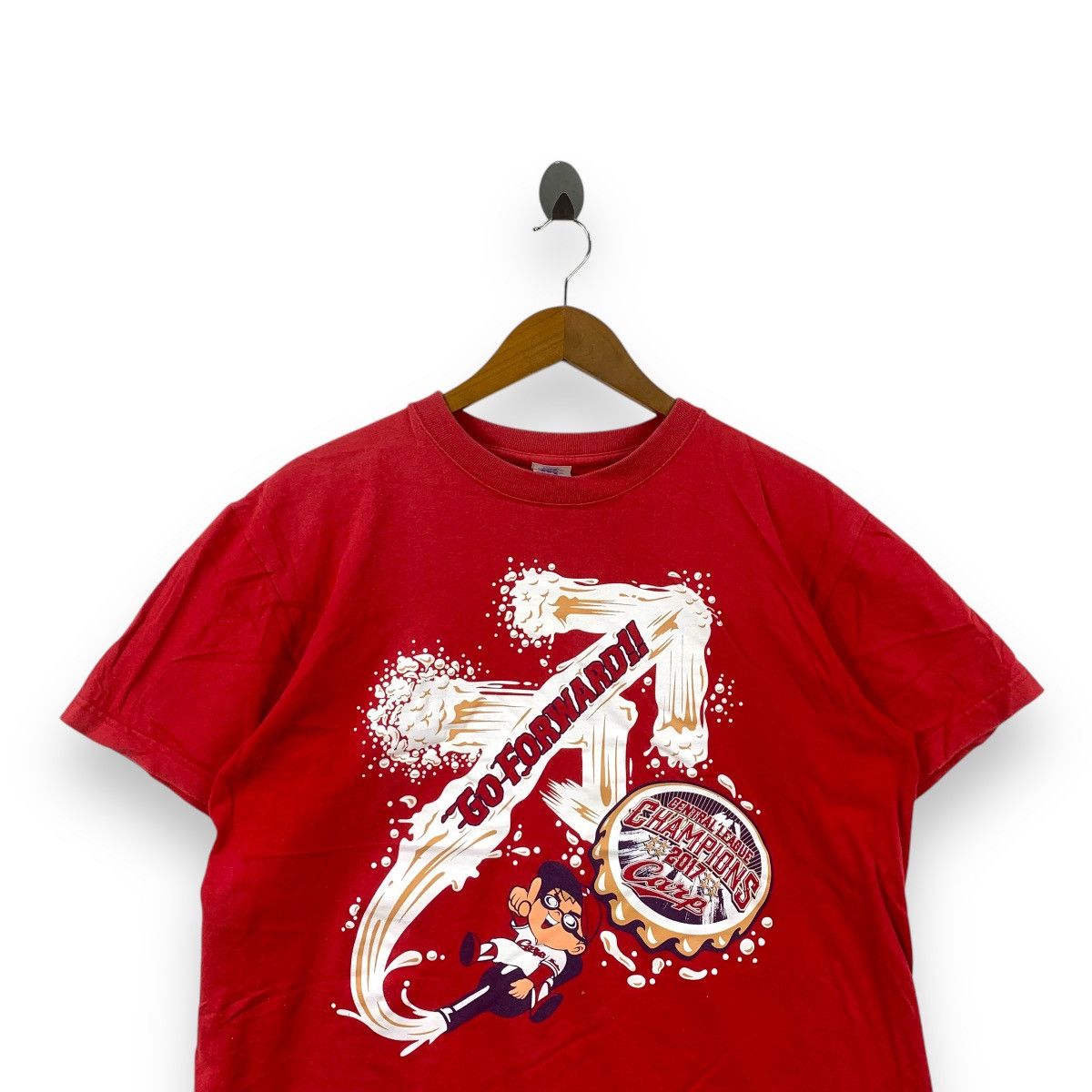 Vintage MLB CARP BASEBALL 2017 Central League Champion Tee Shirt Size US L / EU 52-54 / 3 - 2 Thumbnail