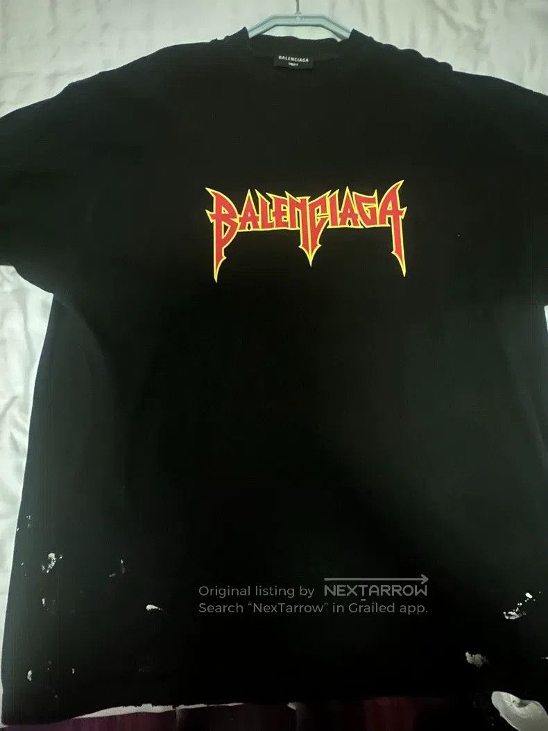 Balenciaga Balenciaga Rock band short-sleeve Size US S / EU 44-46 / 1 - 1 Thumbnail