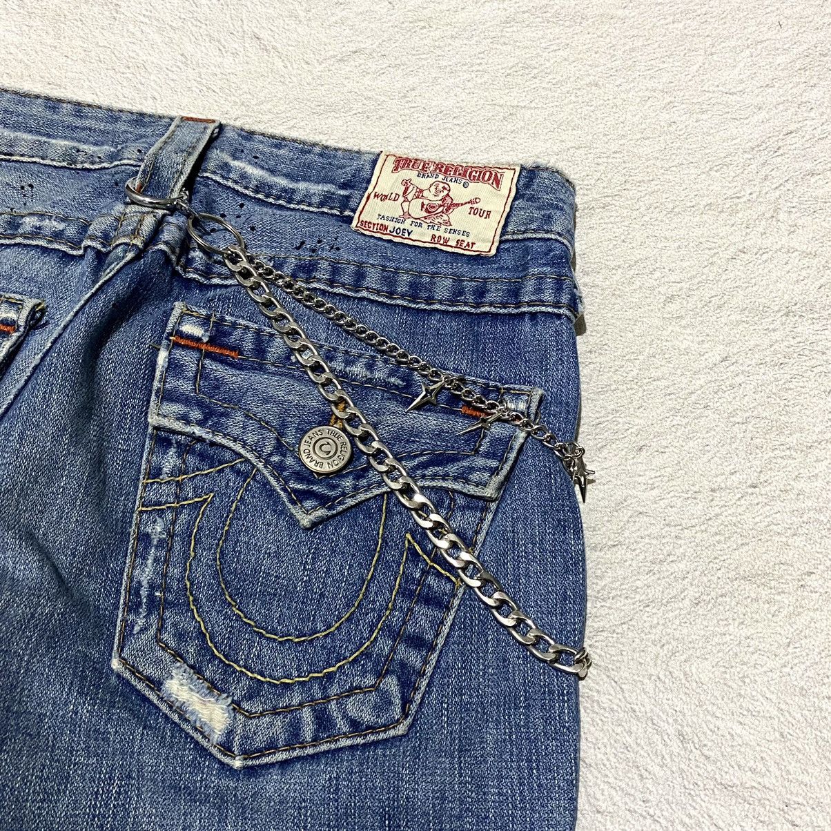 True Religion 🔥RARE🔥 Vintage 2000s True Religion Flared Jeans Size 25" / US 0 / IT 36 - 6 Thumbnail