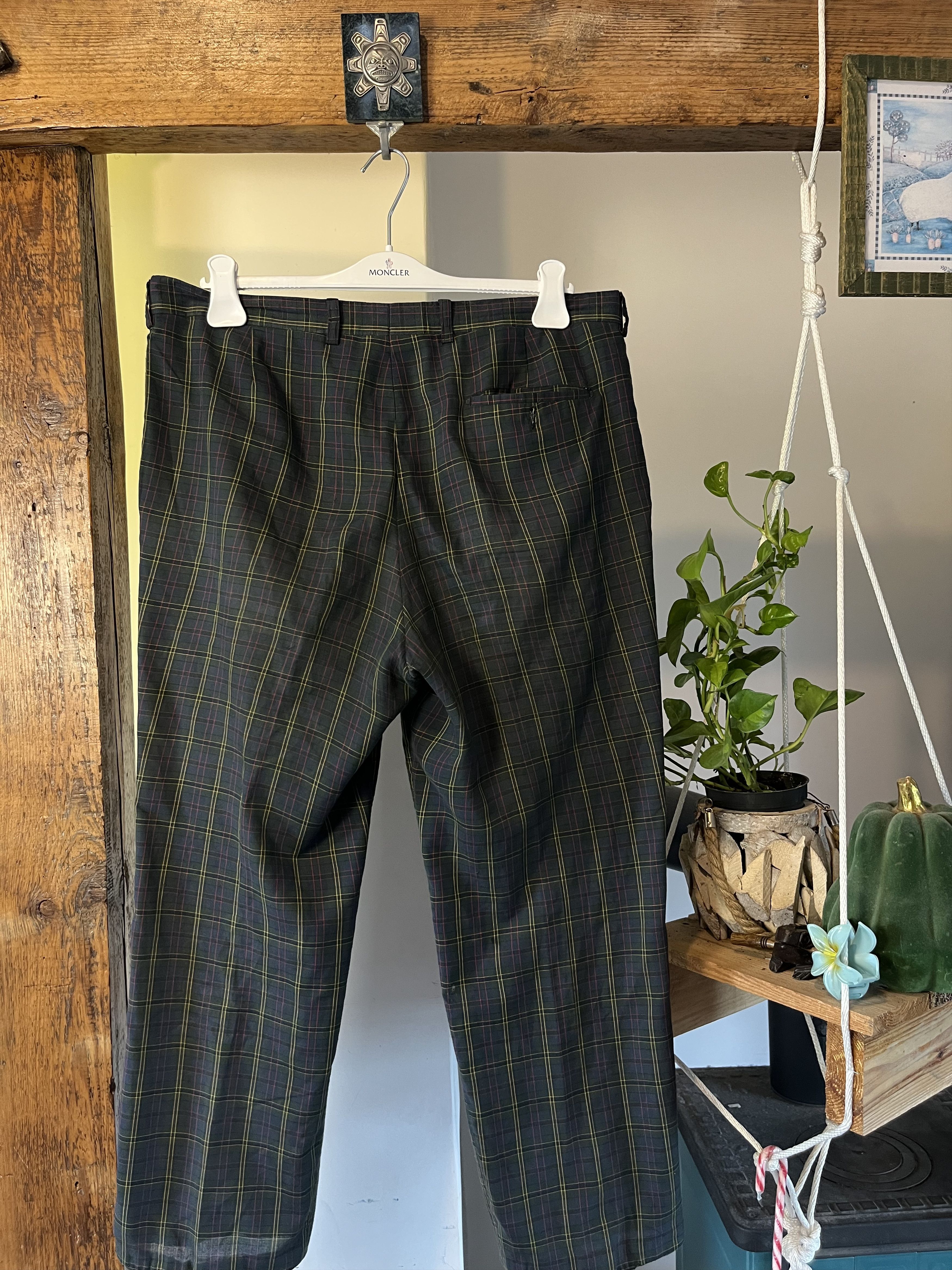 Lacoste Vintage 90s Lacoste Old Money Checked Pants Size US 36 / EU 52 - 2 Thumbnail