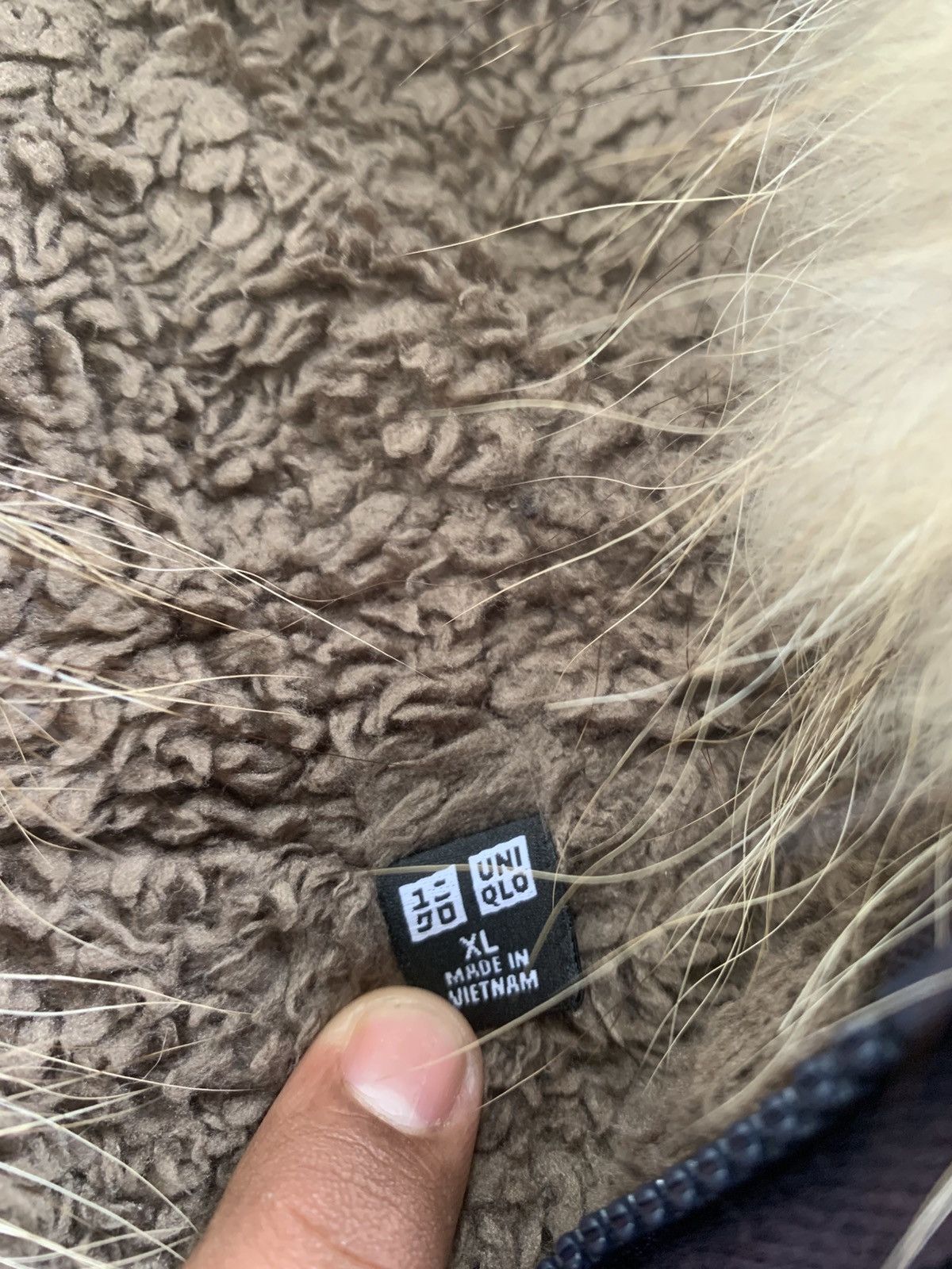 Japanese Brand Sherpa Uniqlo Ziphopdie Fur Blank Faded style Size US M / EU 48-50 / 2 - 6 Thumbnail