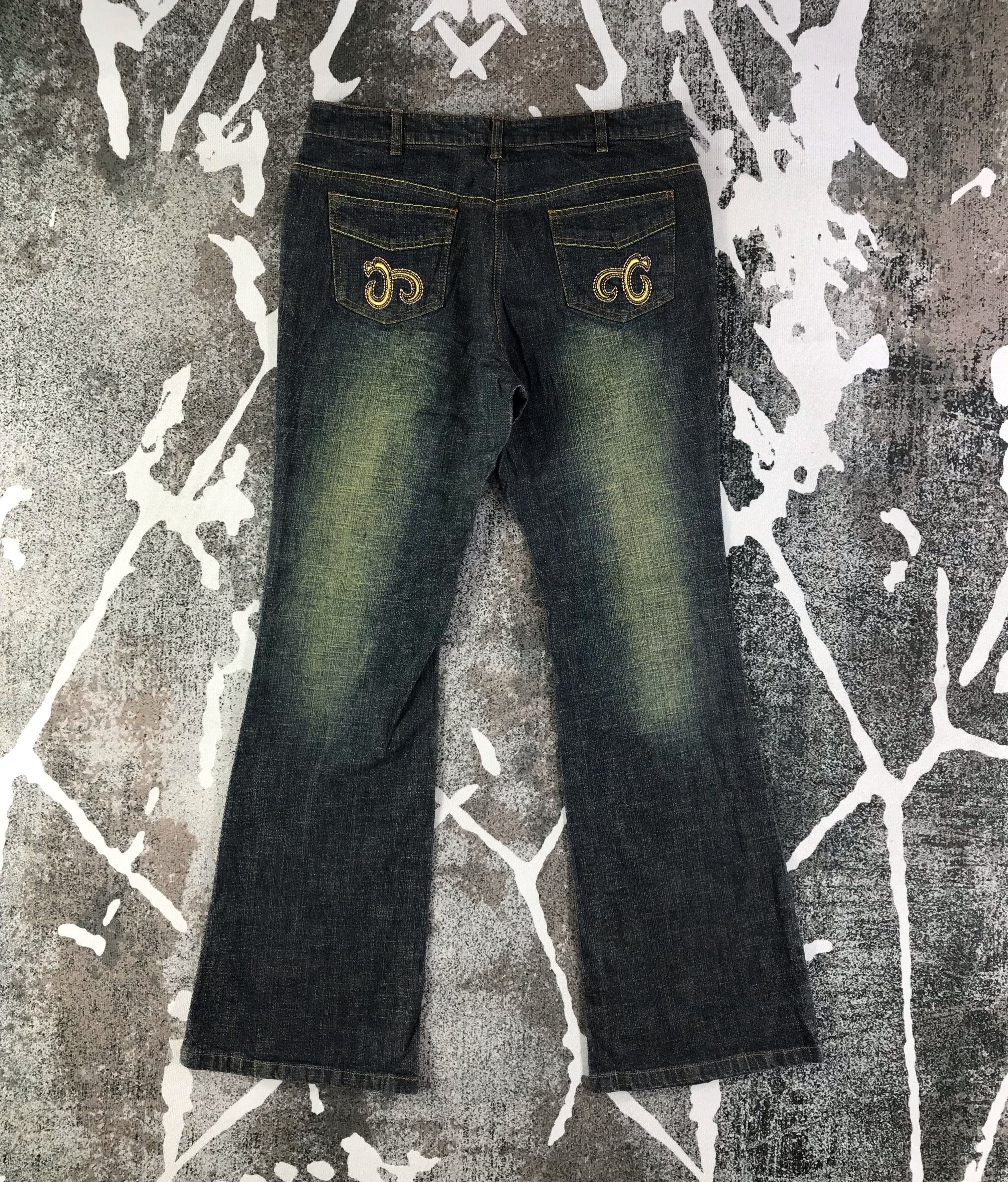 Vintage Vintage Japanese Jeans Blue Flare Denim KJ1779 Size 31" - 2 Thumbnail