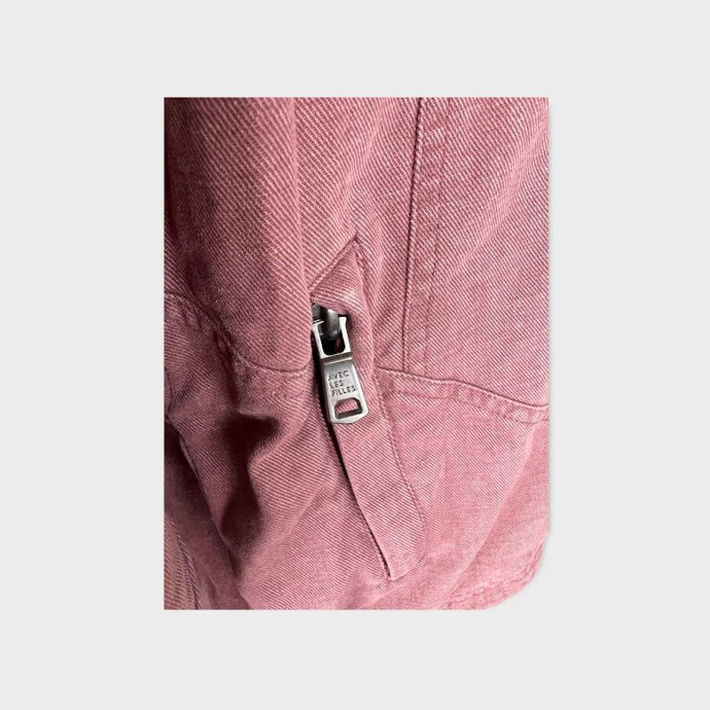 Nordstrom Avec Les Filles | Short Denim Jacket Rose Purple | S NWT Size S / US 4 / IT 40 - 8 Thumbnail