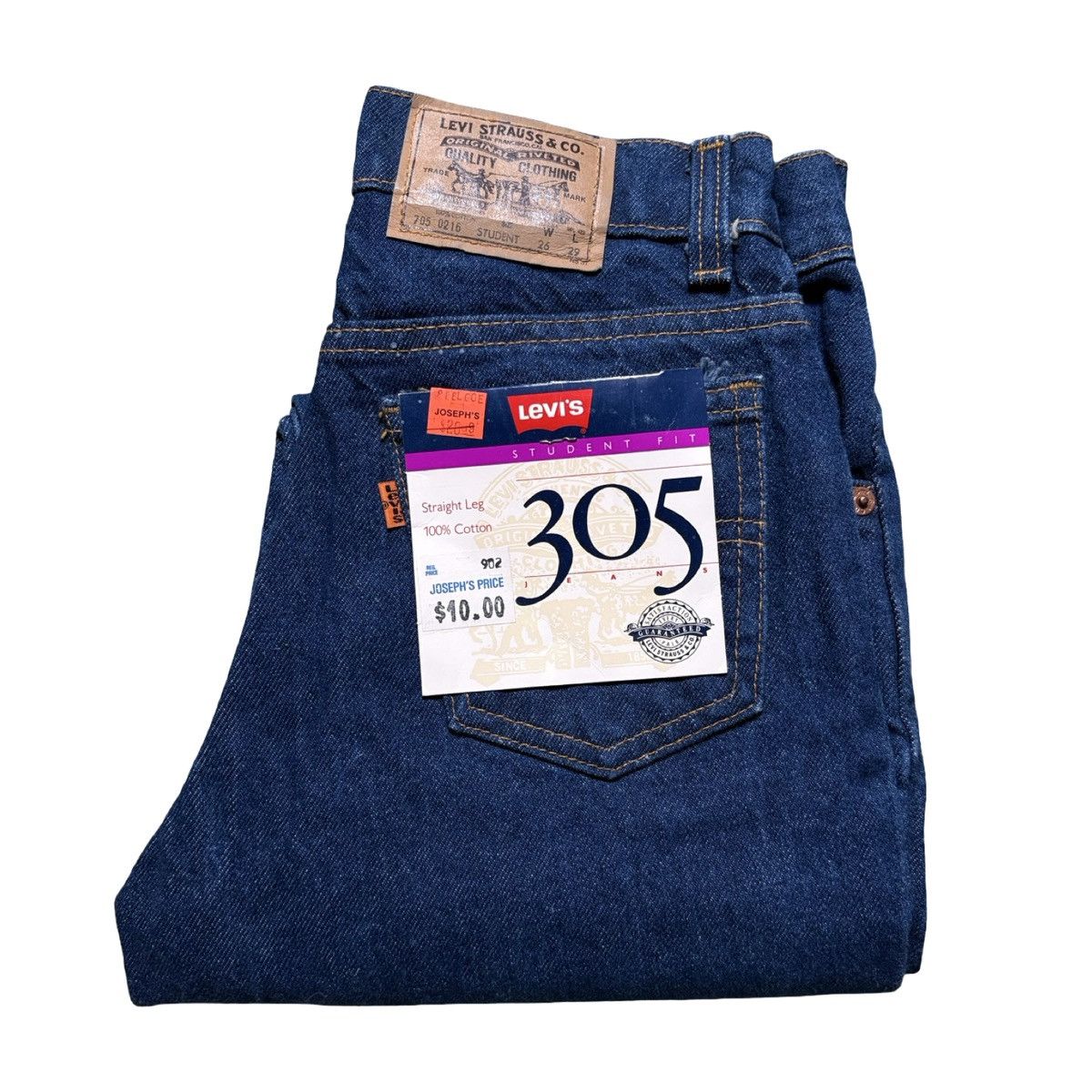Levi's Vintage 80's Levi's 705 Student Straight Leg Jeans 26x29 NOS Size 26" / US 2 / IT 38 - 1 Thumbnail