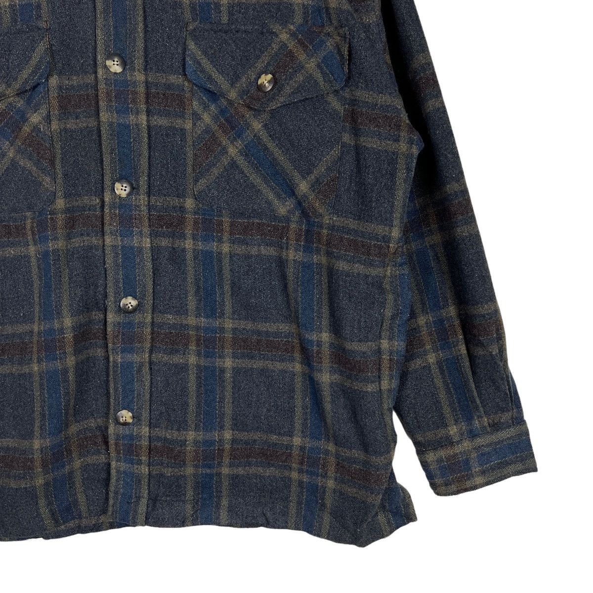 Issey Miyake 🔥 VINTAGE INTERMEZZO WOOL PLAID SHADOWS CPO JACKET Size US L / EU 52-54 / 3 - 8 Thumbnail