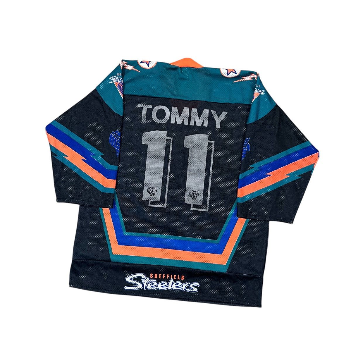NHL 90s Sheffield Steelers Hockey Jersey Tommy #11 Topspeed Rare Size US XL / EU 56 / 4 - 2 Thumbnail
