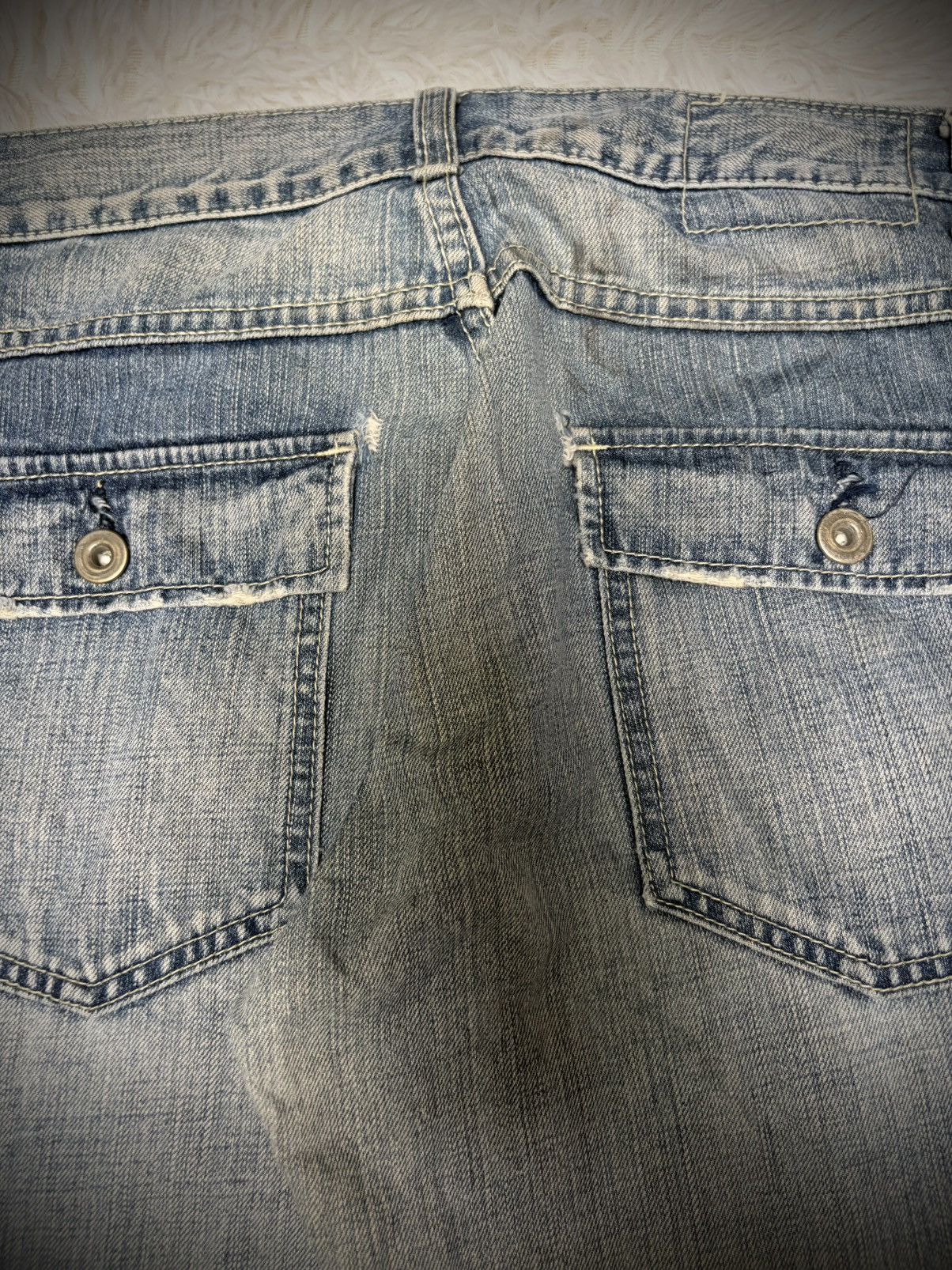 Japanese Brand Vintage Abahouse flared denim Size US 33 - 7 Thumbnail