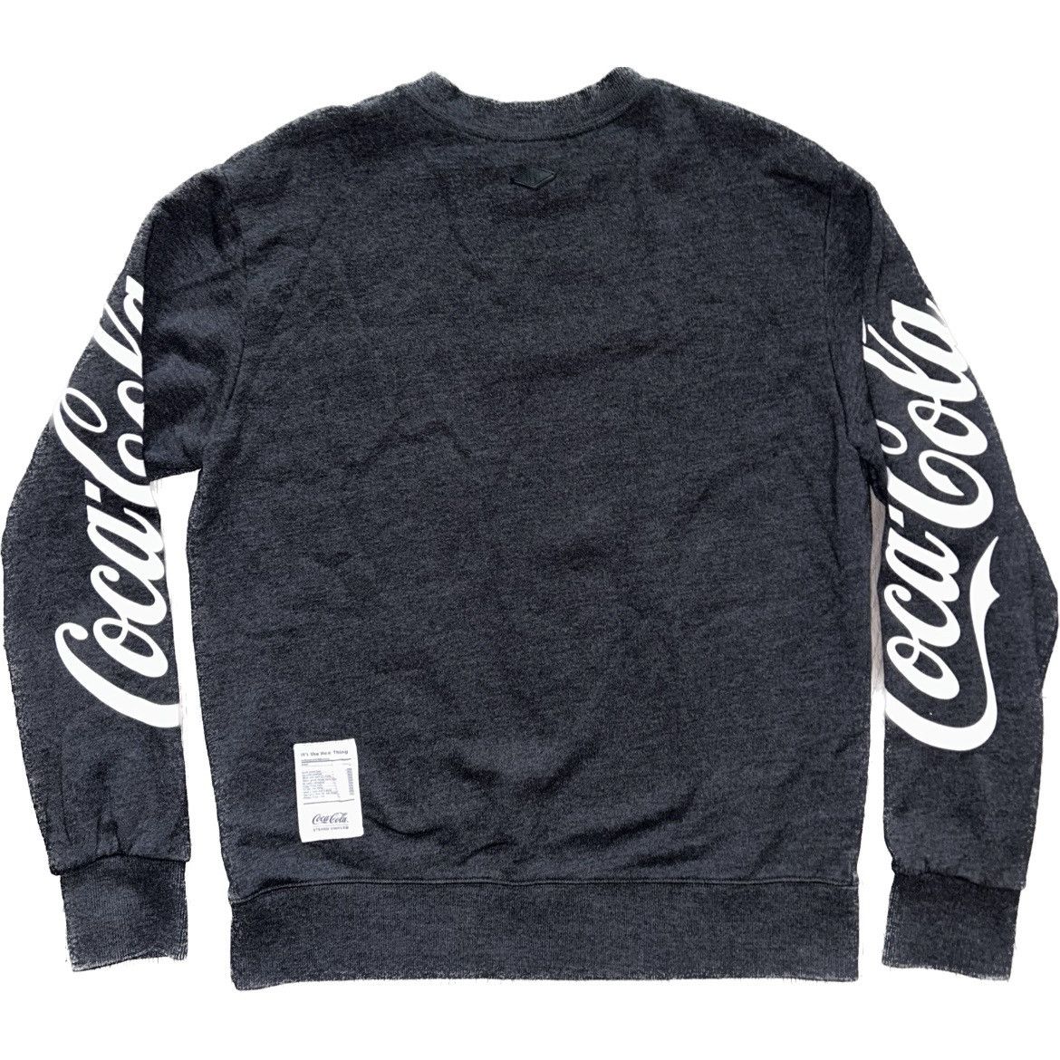 Coca Cola Stereo Vinyls x Coca-Cola Grey Logo Crewneck Size L Size US L / EU 52-54 / 3 - 16 Thumbnail