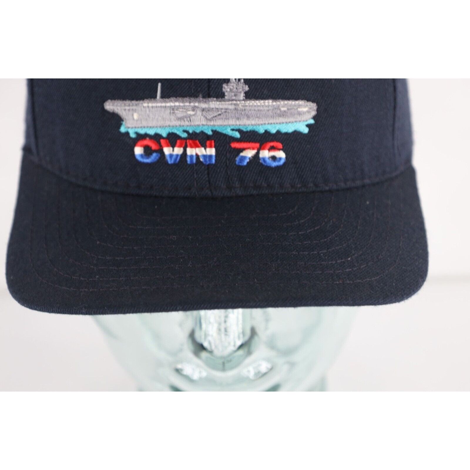 Vintage Vintage 90s Spell Out USS Ronald Reagan CVN 76 Ship Hat Size ONE SIZE - 3 Thumbnail