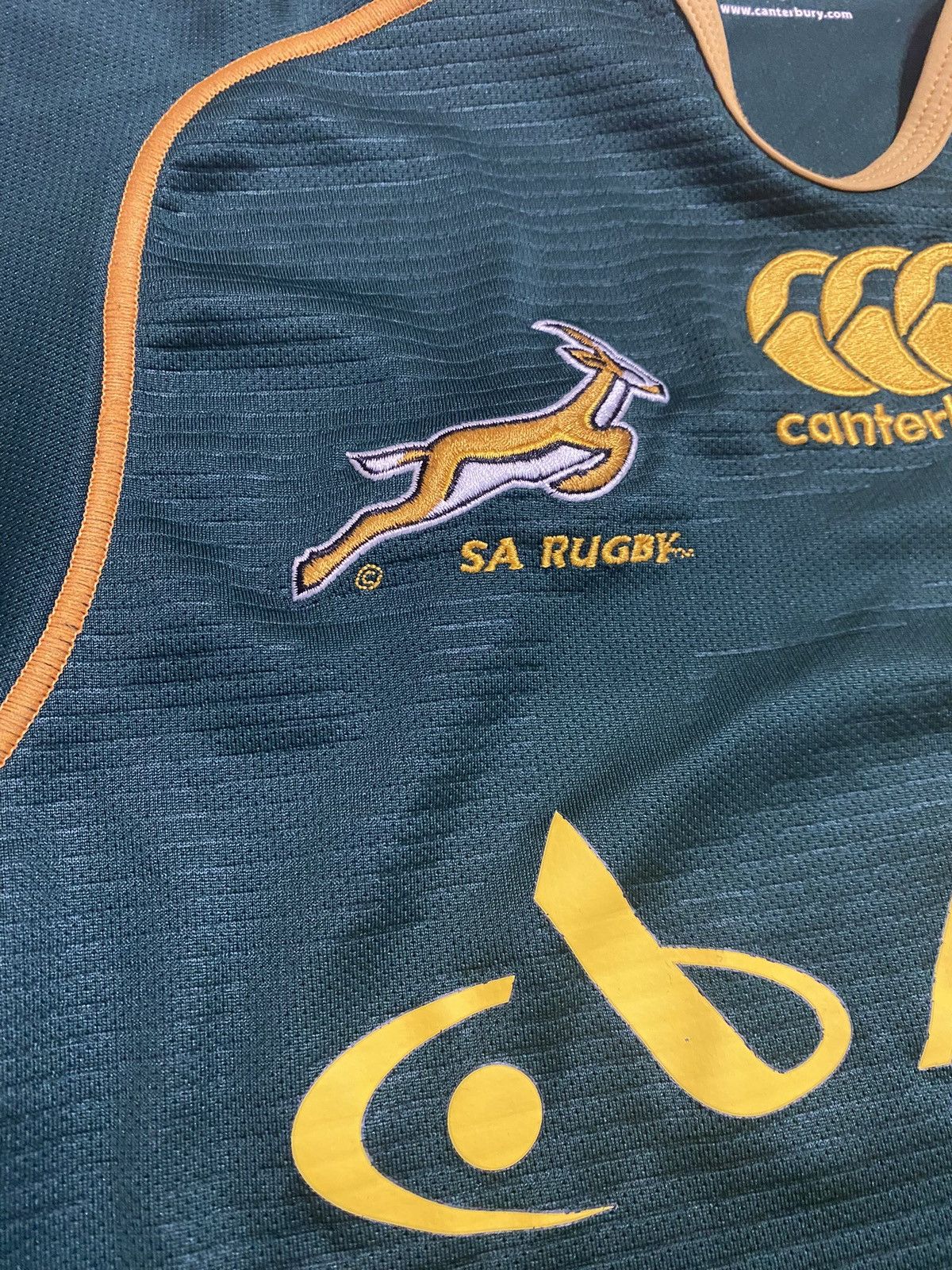 Canterbury of New Zealand × Vintage South Africa National Rugby Shirt Jersey Canterbury Size US S / EU 44-46 / 1 - 4 Thumbnail