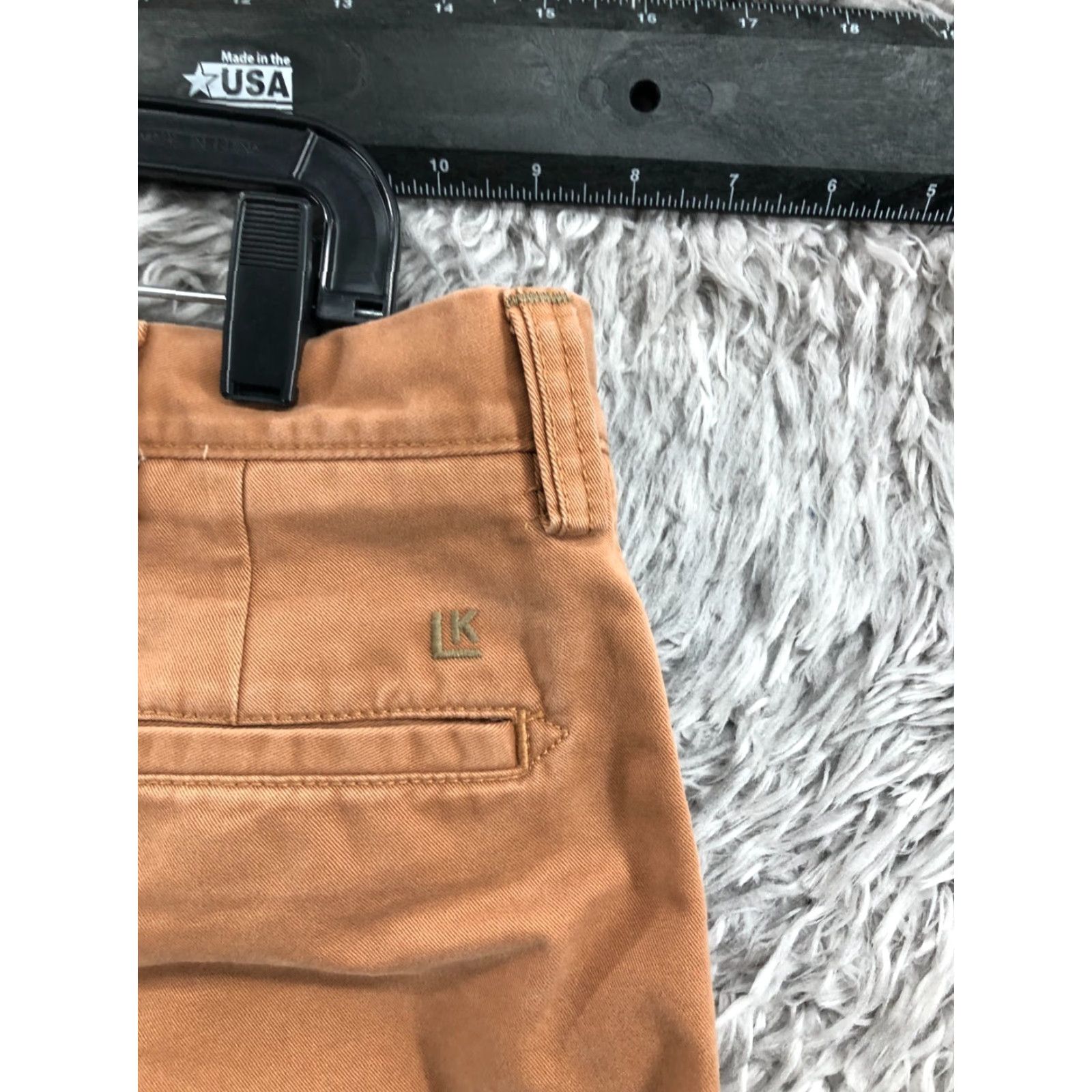 Vintage LK Chino Pants Size 38x32 Brown Straight Leg Medium Wash FLAW Size US 38 / EU 54 - 6 Thumbnail