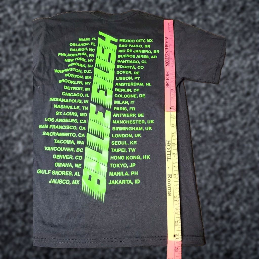 Vintage BILLIE EILISH Shirt Unisex Adults S Short Sleeve Black 2020 Stay at Home WORLD TOUR Music Size US S / EU 44-46 / 1 - 1 Thumbnail