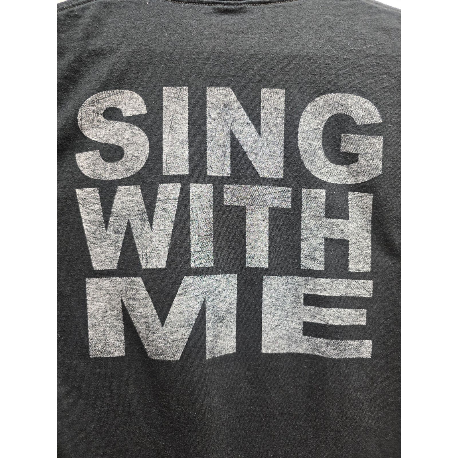 Jerzees Perryoke Shirt Sing With Me Black Tee Winged Star Graphic M Size US M / EU 48-50 / 2 - 6 Thumbnail