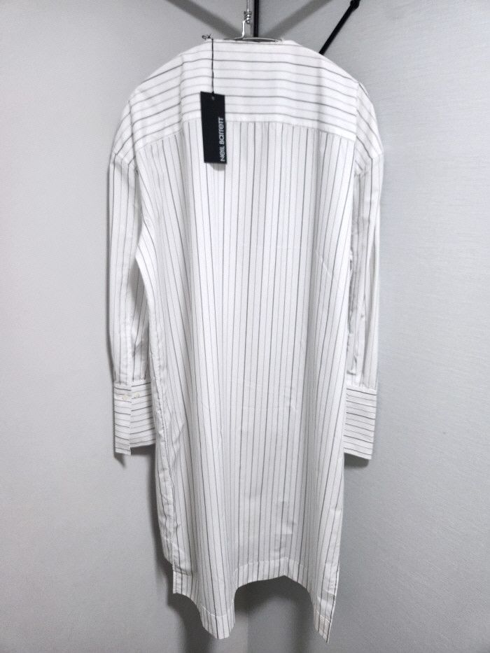 Neil Barrett NEIL BARRETT STRIPED MEN'S LOOSE FIT ASYMMETRIC DRESS Size S / US 4 / IT 40 - 4 Thumbnail