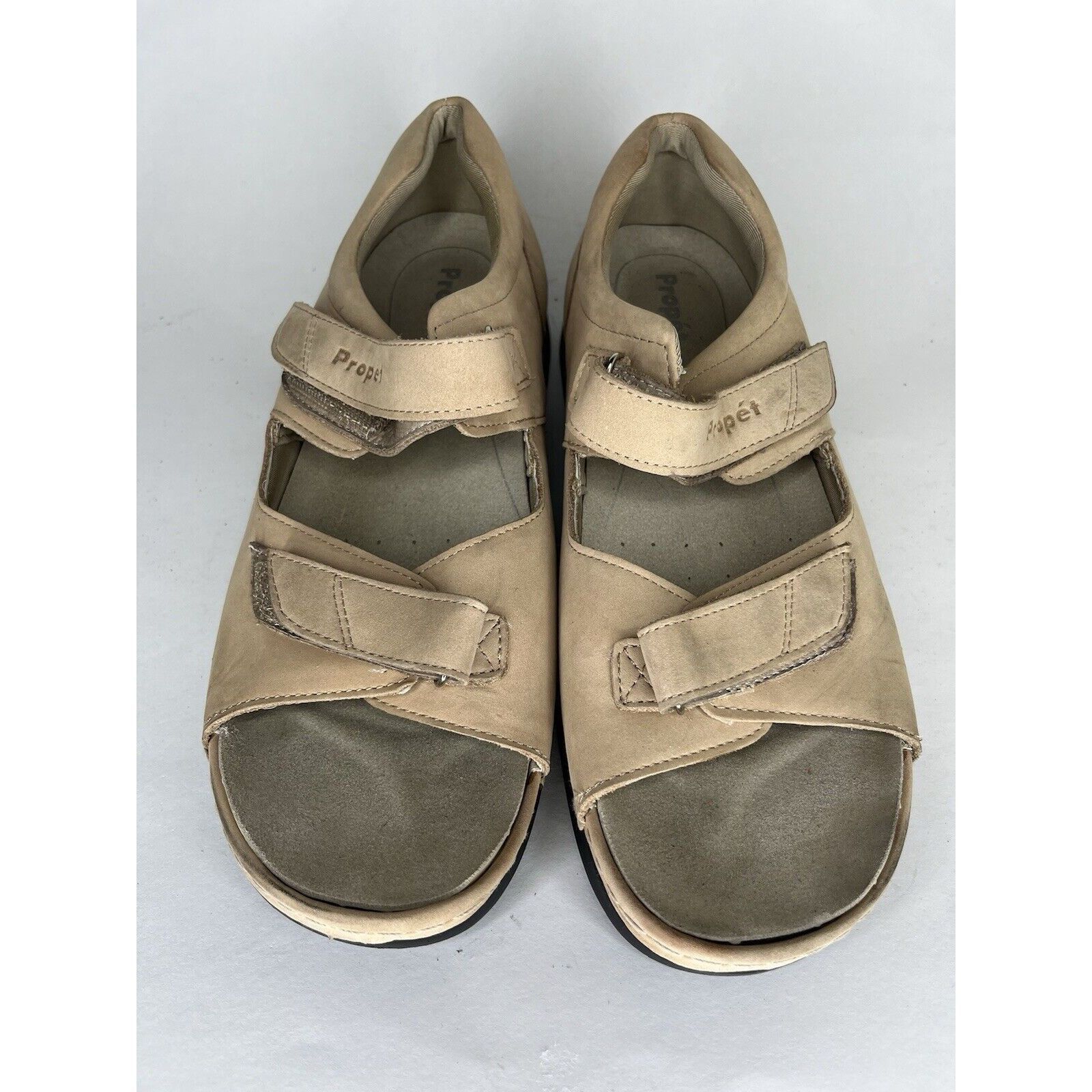 Other Propet Beige Nubuck Comfort Walking Strap Outdoor Sandals Wo Size US 11 / IT 41 - 13 Thumbnail
